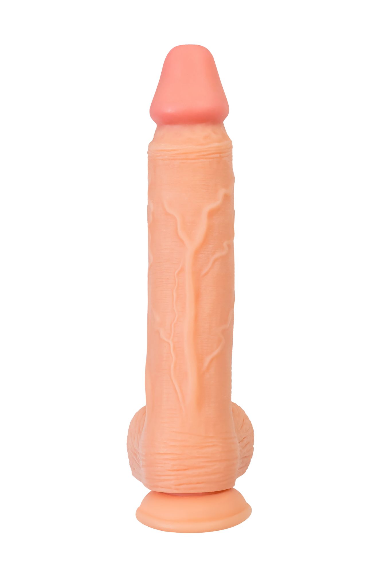 реалистичный фаллоимитатор realstick nude wilt, pvc, телесный, 29,5 см в России