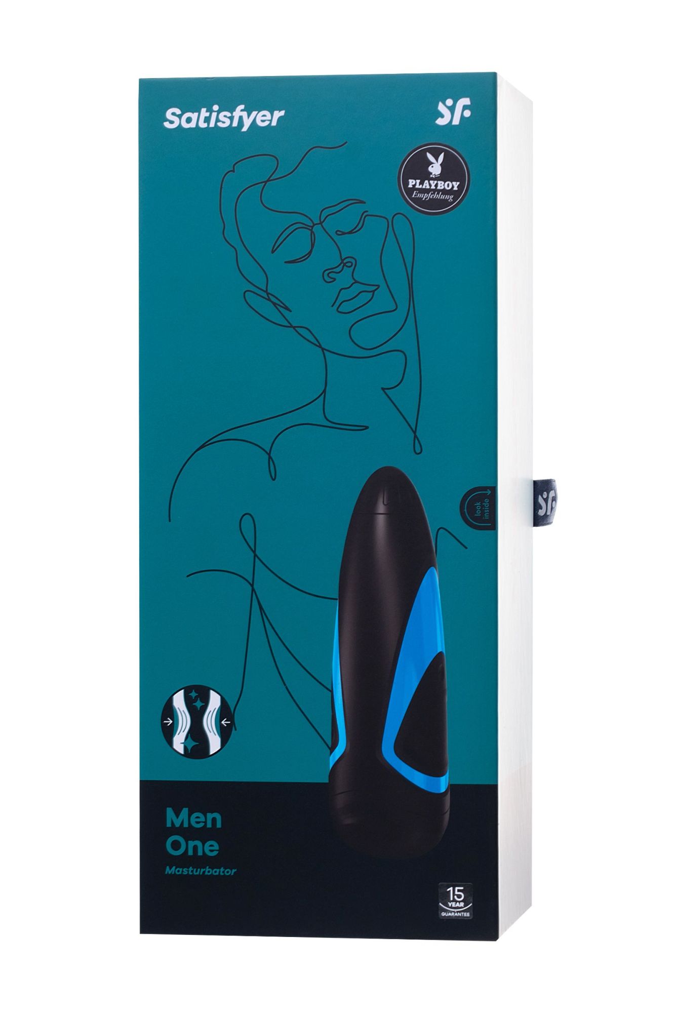 мастурбатор нереалистичный satisfyer men, силикон, чёрный, 25,5 см. в России