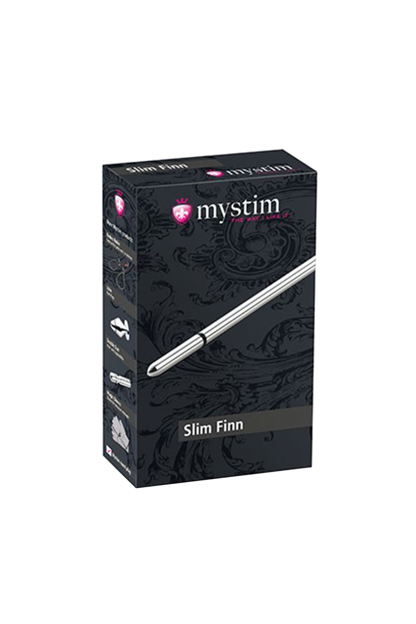 электростимулятор уретры mystim slim finn, хирургическая сталь, серебряный, 15 см в России
