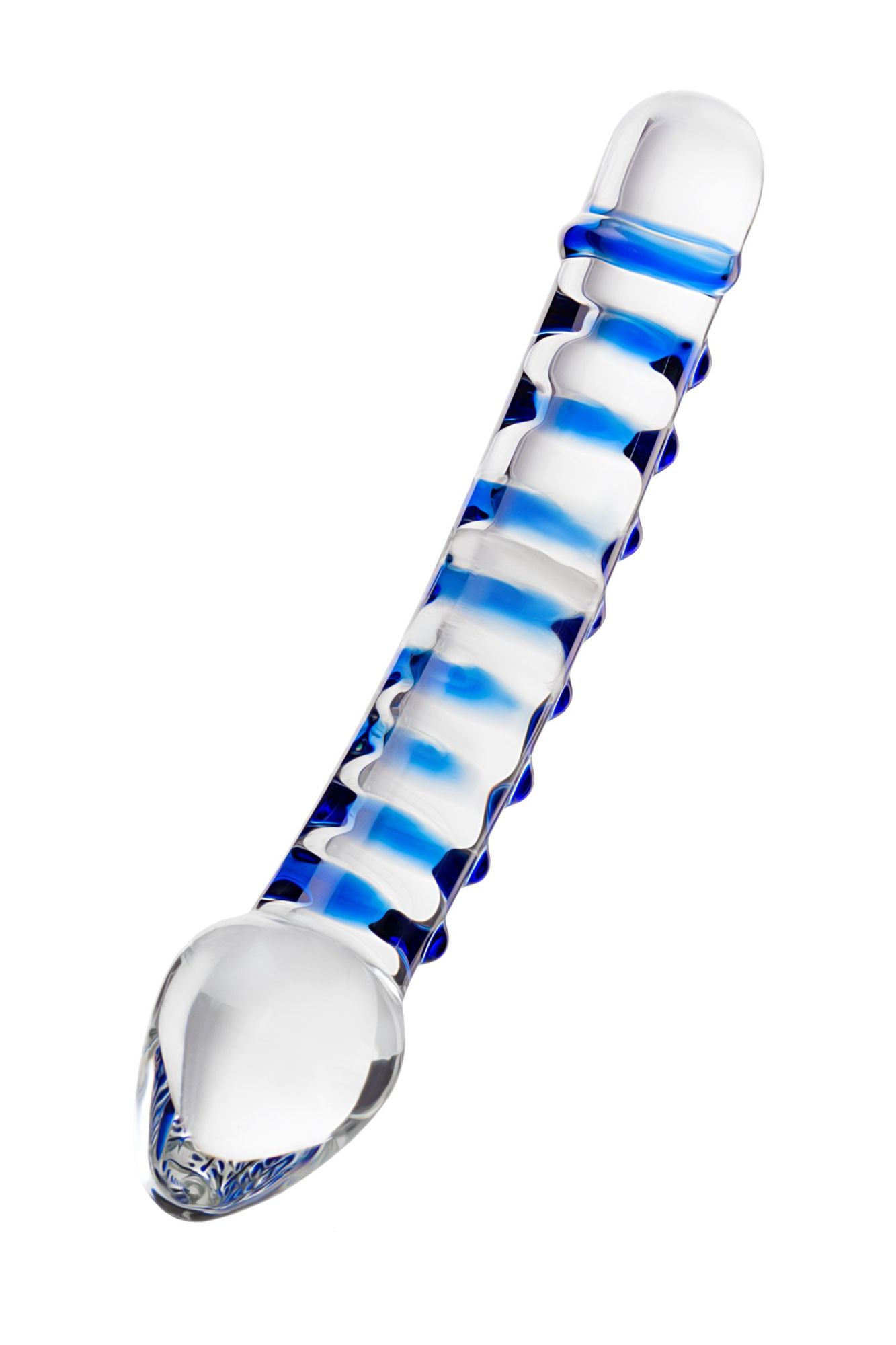 фаллоимитатор с двумя головками sexus glass, стекло, прозрачный, 20 см в России