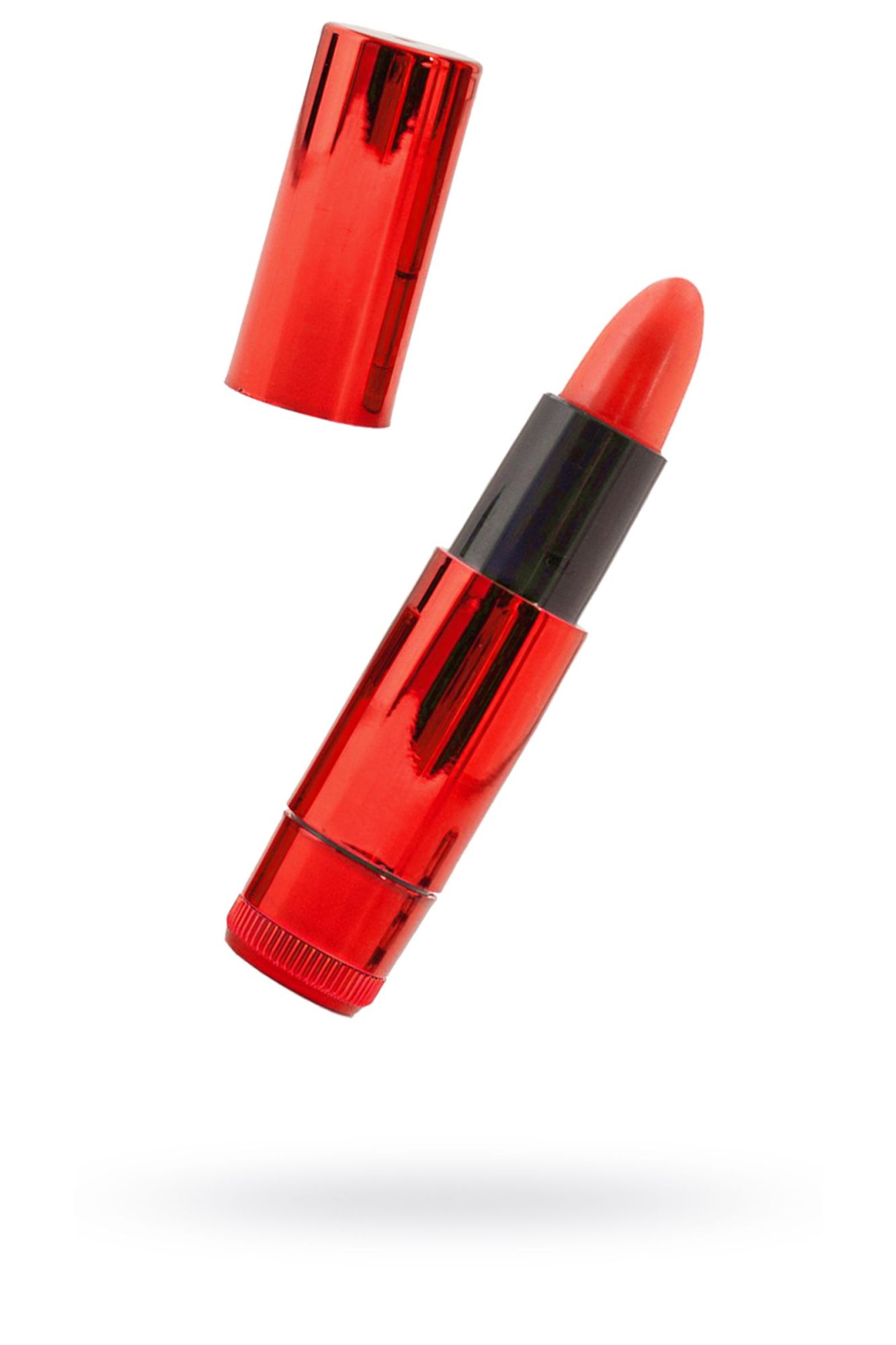 вибромассажер black&red by toyfa «помада», силикон, красный, 9 см в России