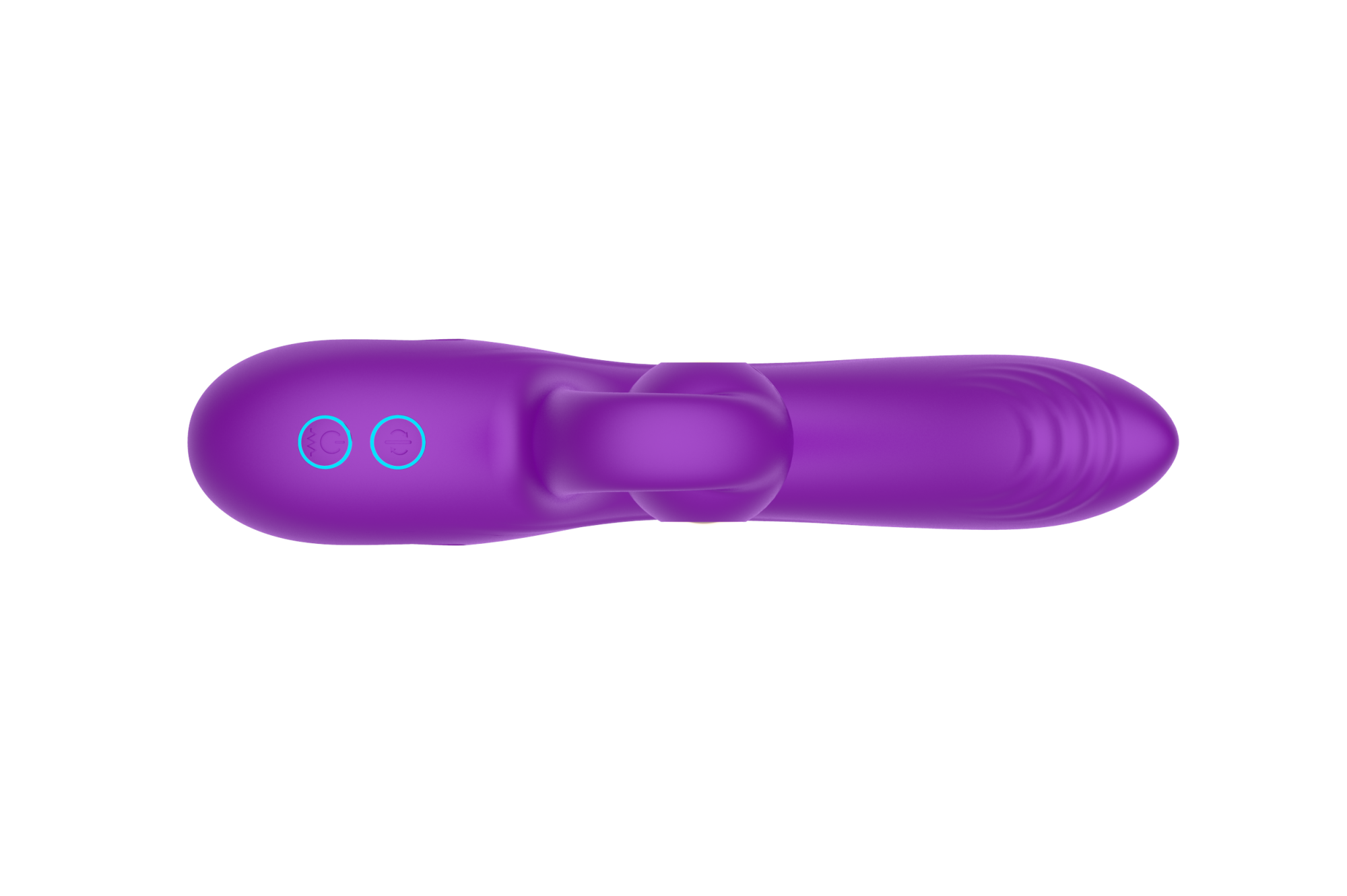 силиконовый вибратор-кролик с функцией вращения sw3052-purple в России