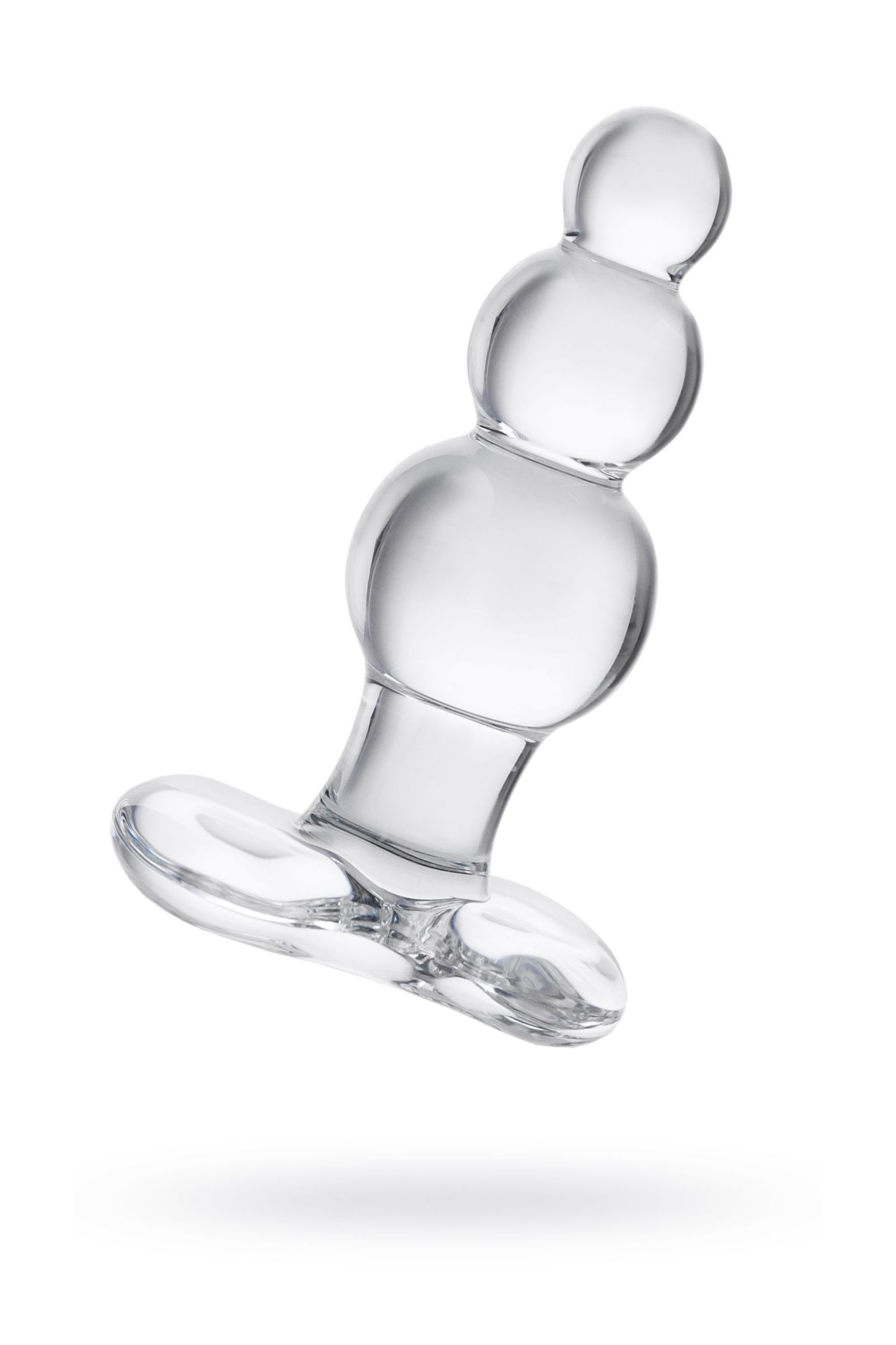 анальная втулка sexus glass, стекло, прозрачная, 10,5 см, ø 3,5 см в России