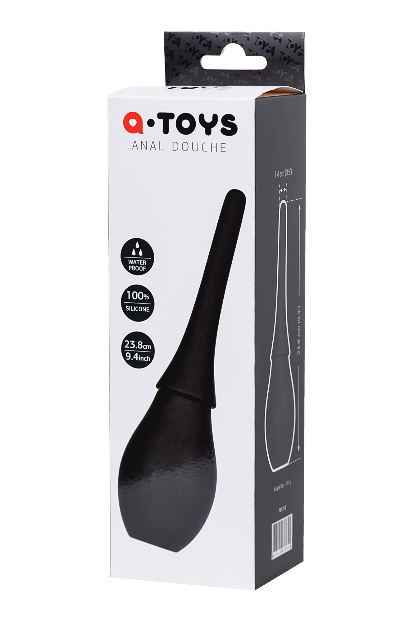 анальный душ a-toys by toyfa, силикон, черный, 23,8 см в России
