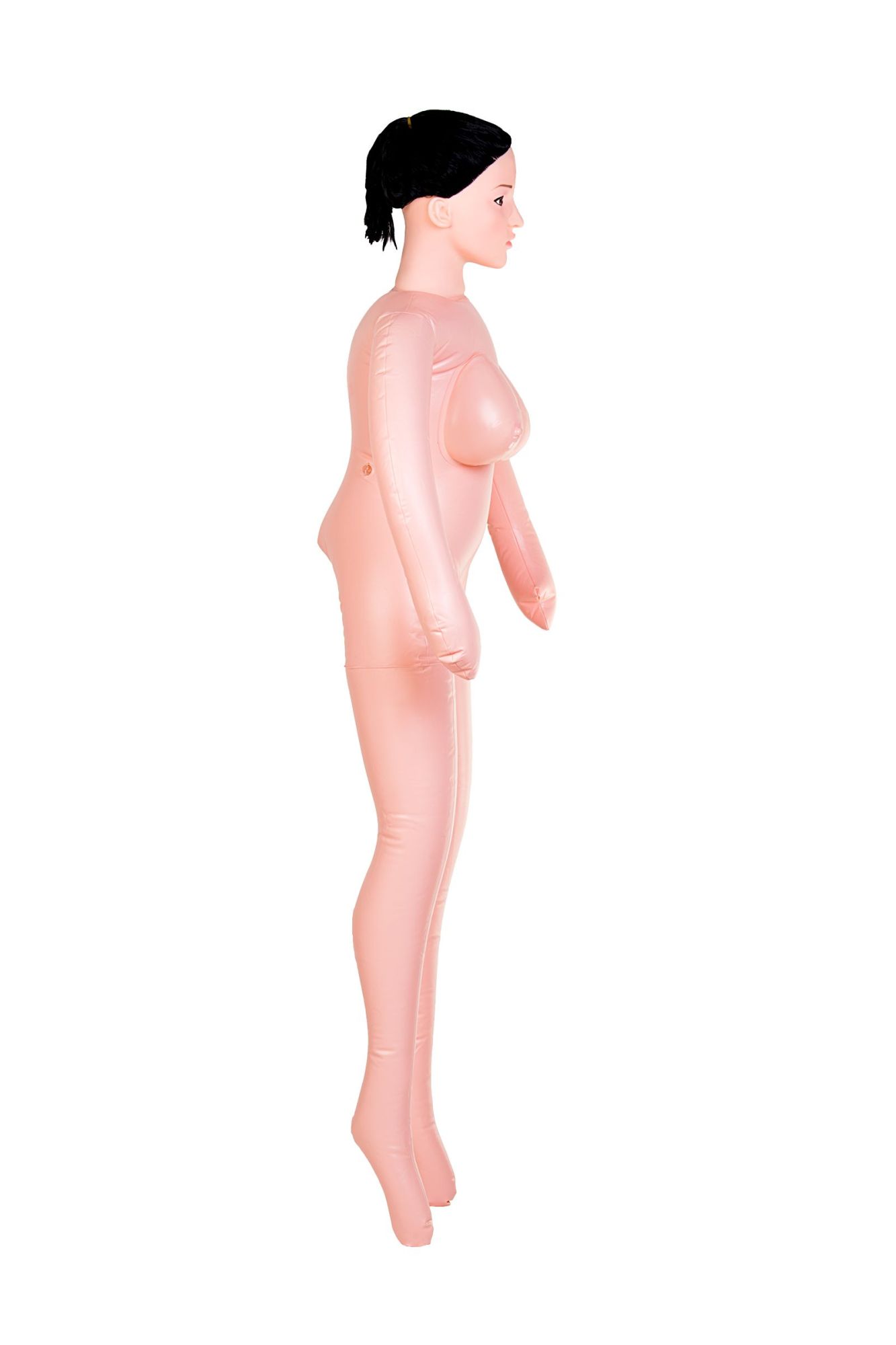 кукла надувная dolls-x by toyfa nurse emilia, реалистичная голова,брюнетка, с двумя отверстиями в России