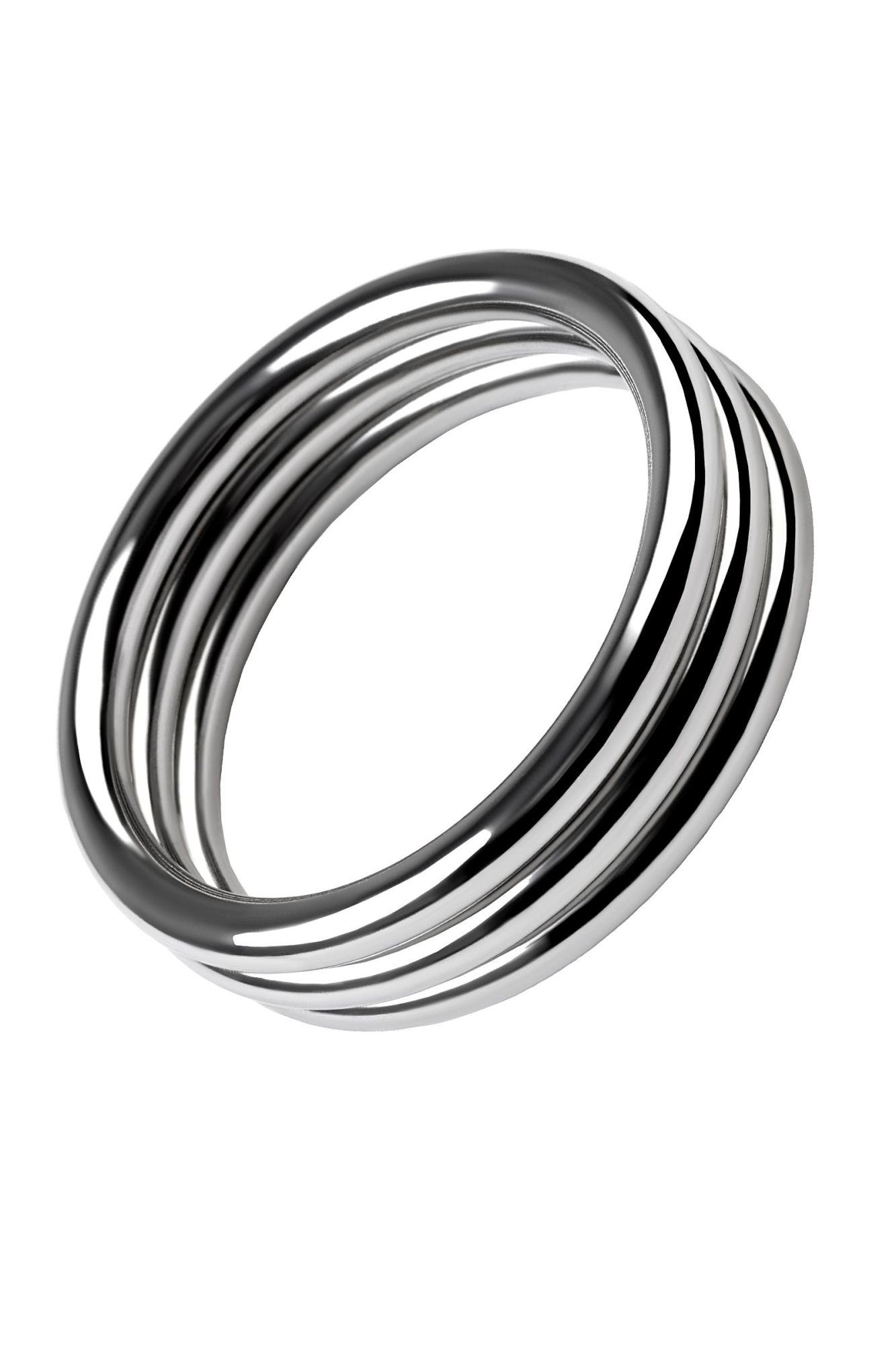 кольцо на пенис toyfa metal, серебряное, ø 4,8 см в России