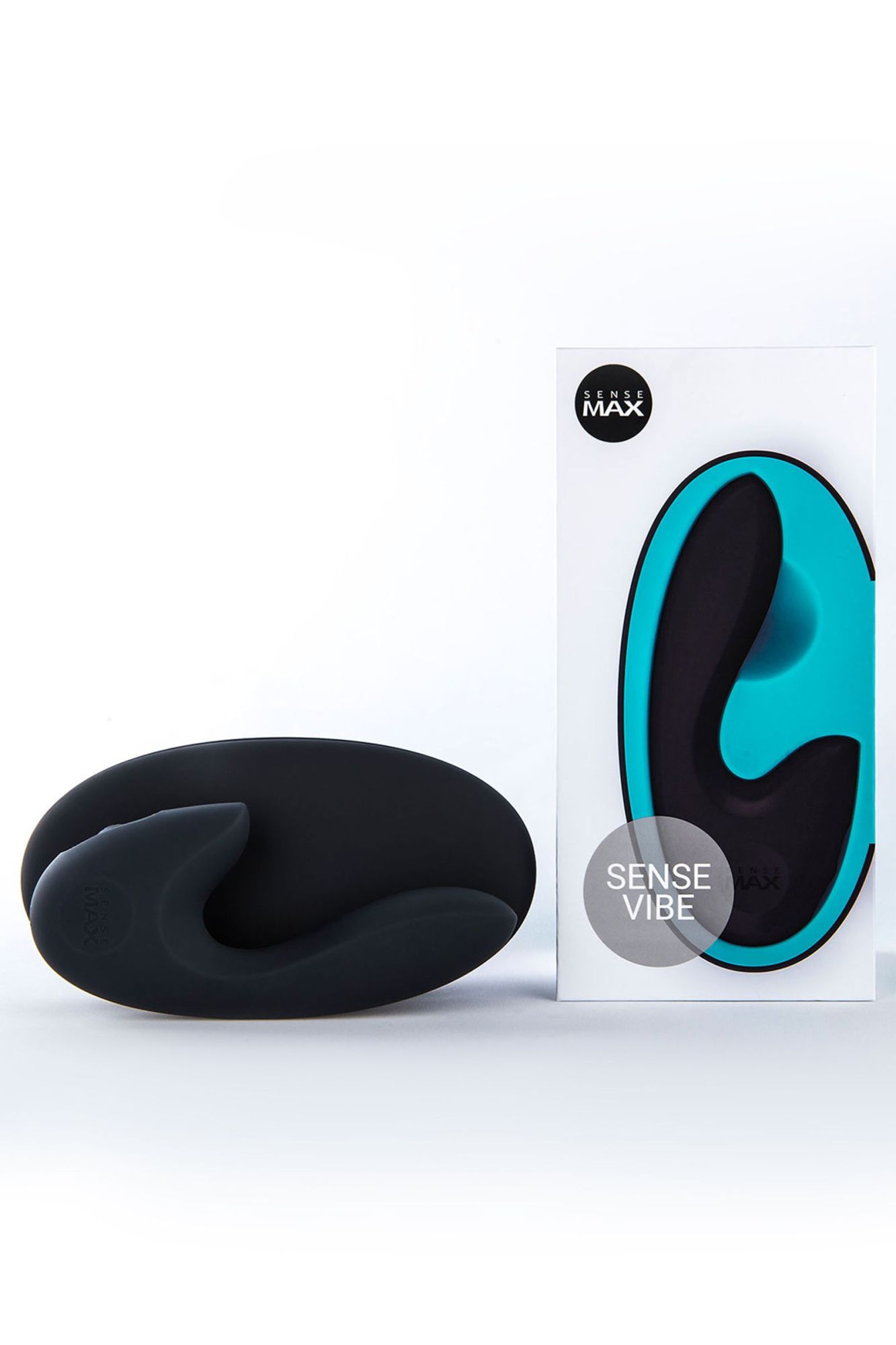 нереалистичный вибратор sense max , силикон, черный,16 см в России