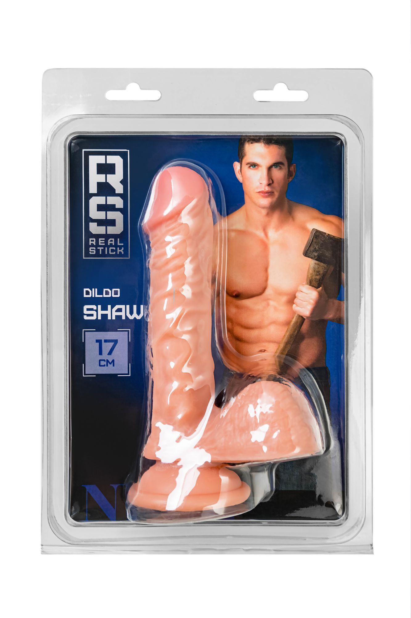 реалистичный фаллоимитатор realstick nude shaw, pvc, телесный, 17 см в России