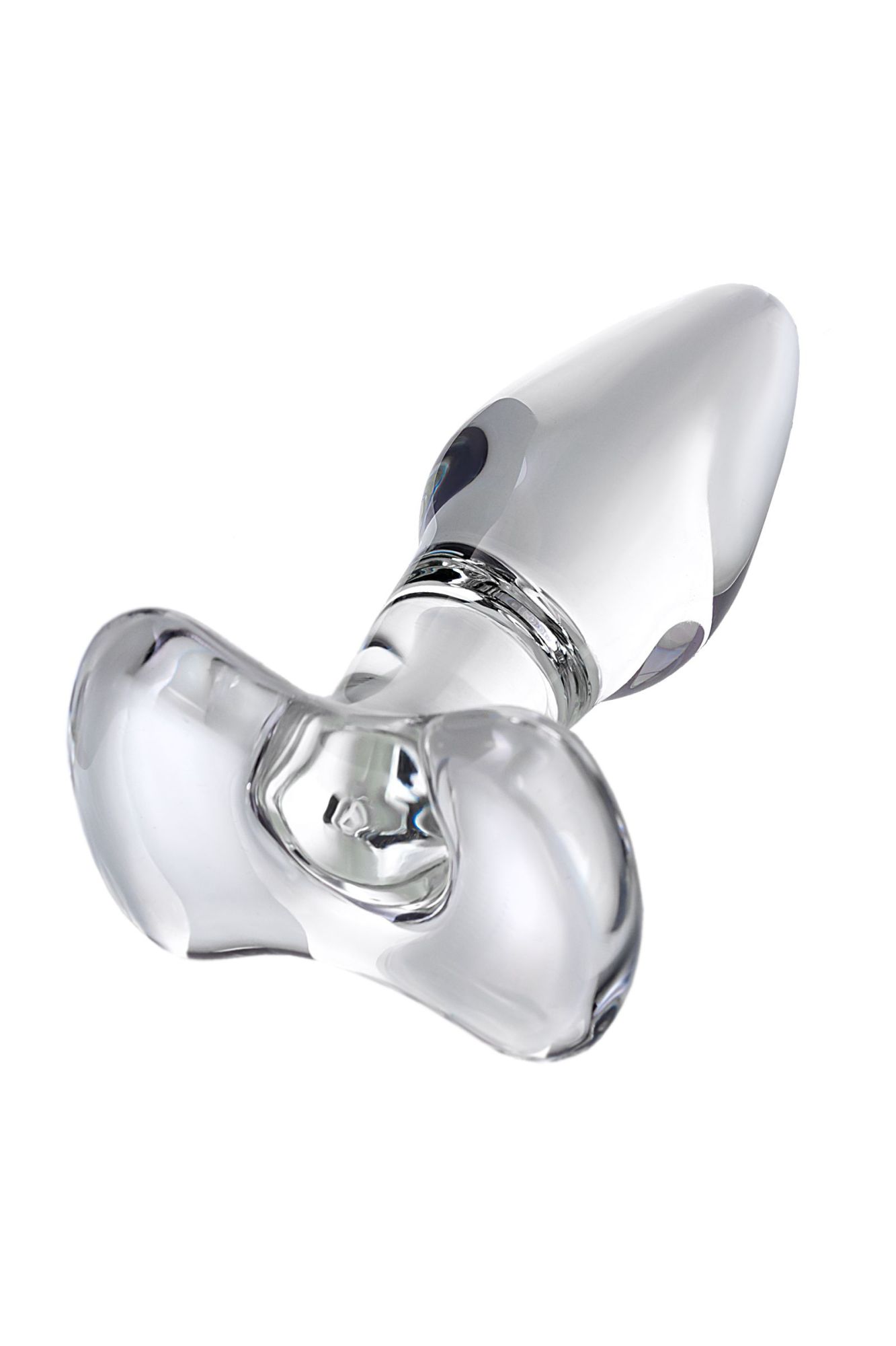 анальная втулка sexus glass, стекло, прозрачная, 10,5 см, ø 3,5 см в России