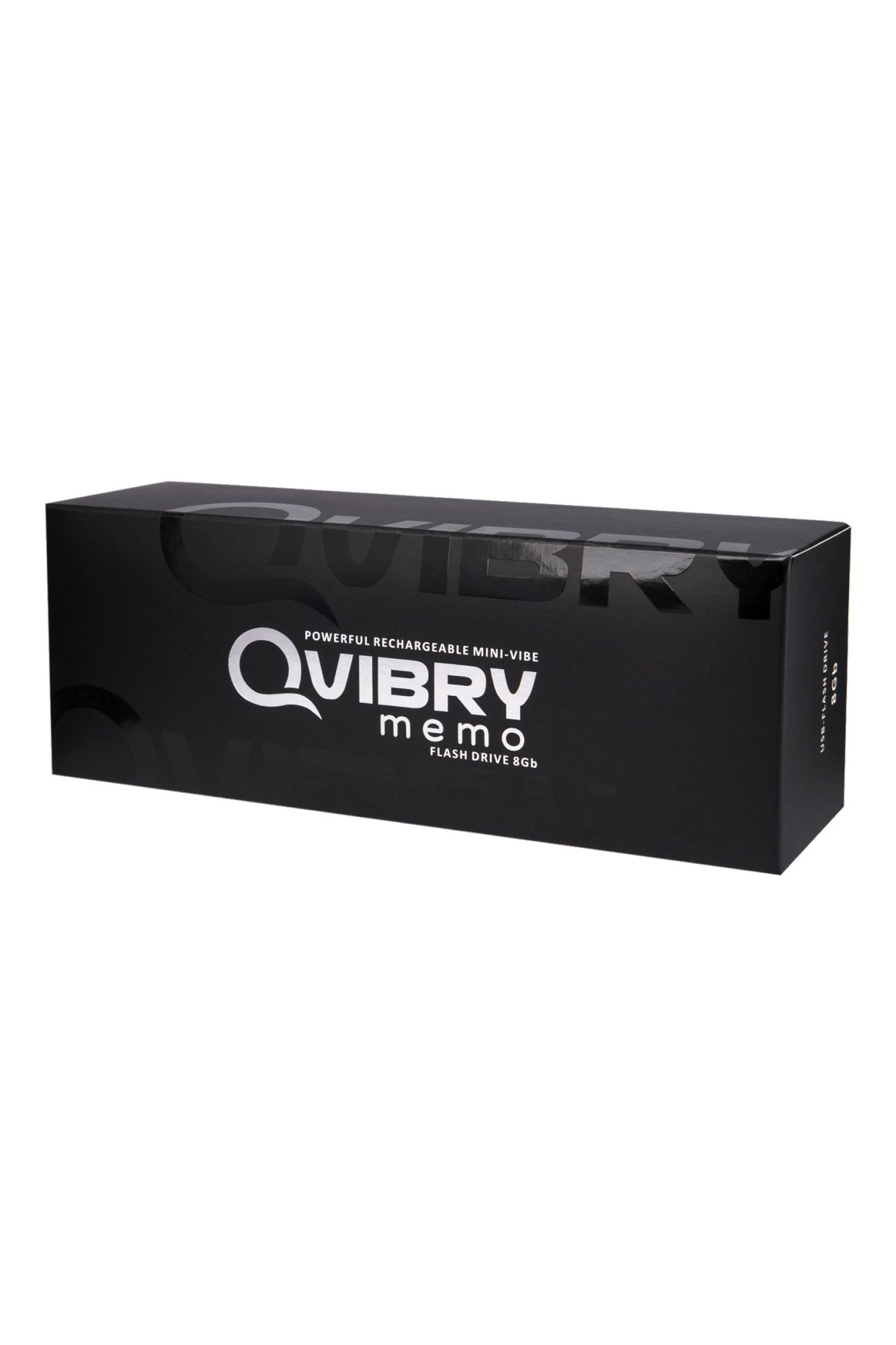 вибратор клиторальный qvibry 8gb usb памяти, силикон, черный, 12 см в России