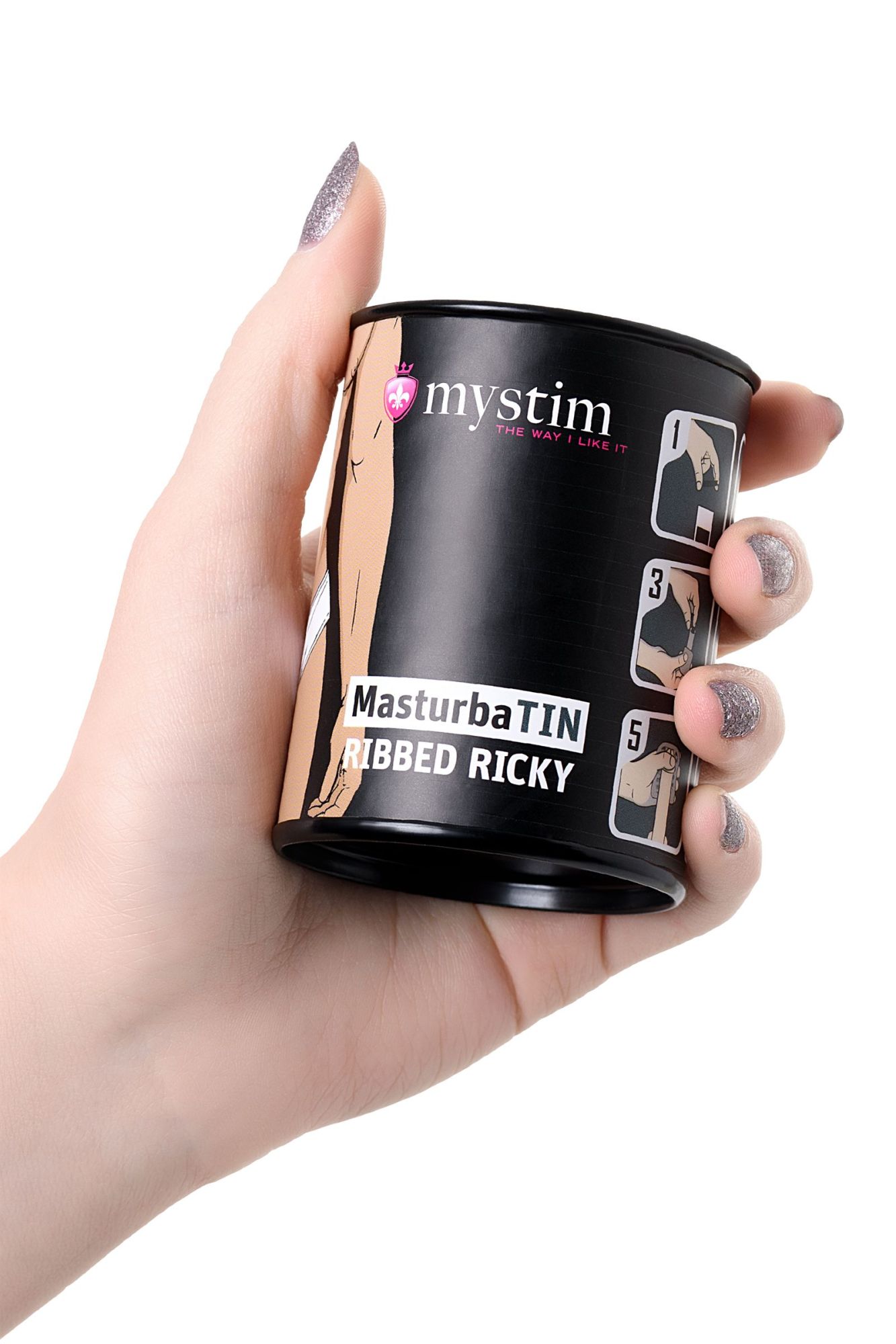 мастурбатор masturbatin ribbed ricky, tpe, белый,4.5 см в России