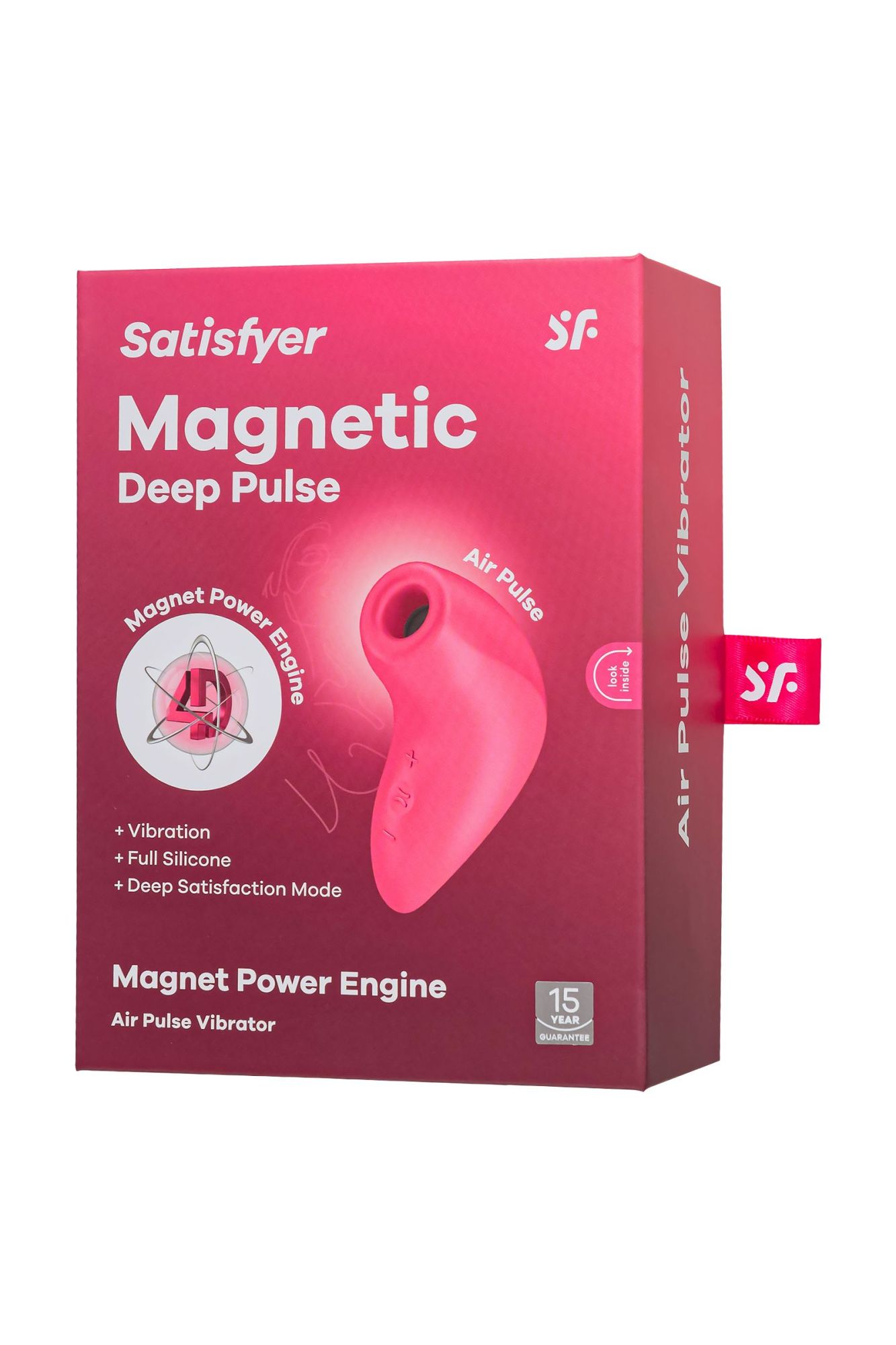 вакуум-волновой стимулятор клитора satisfyer magnetic deep pulse, силикон, розовый, 11,6 см в России