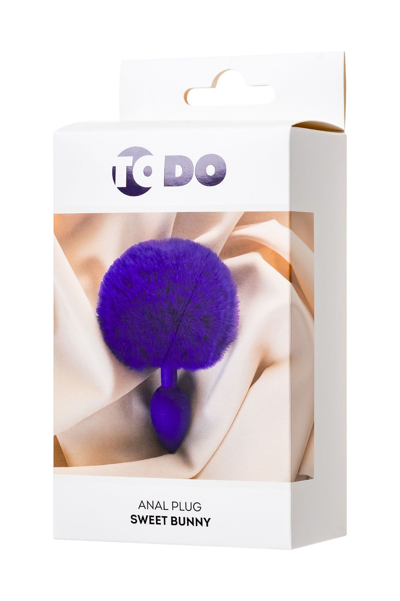 анальная втулка с хвостом todo by toyfa sweet bunny, силикон, фиолетовый, 13 см, ø 2,8 см, 42 г в России