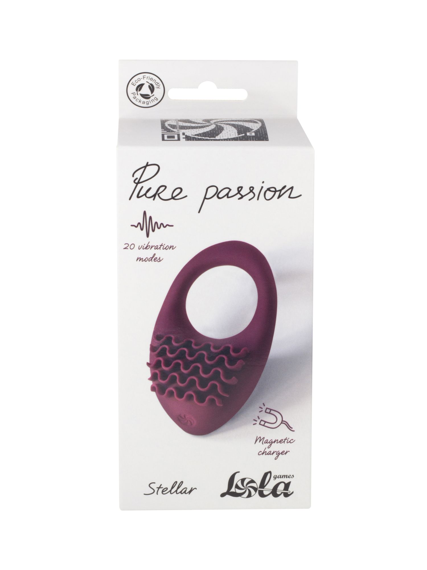 перезаряжаемое эрекционное виброкольцо pure passion stellar wine red 1501-02lola в России