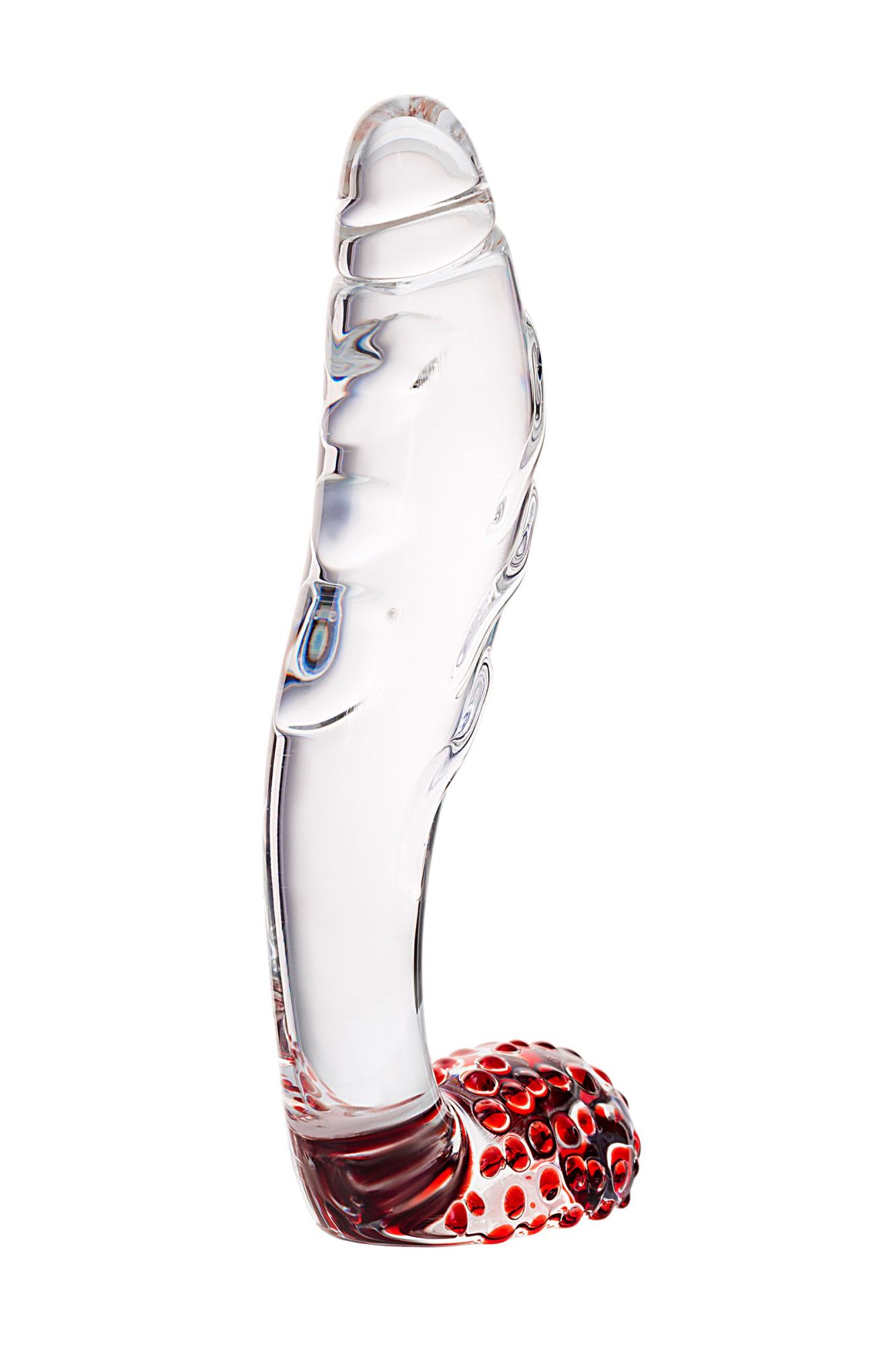 нереалистичный фаллоимитатор sexus glass, стекло, прозрачный, 17,5 см в России