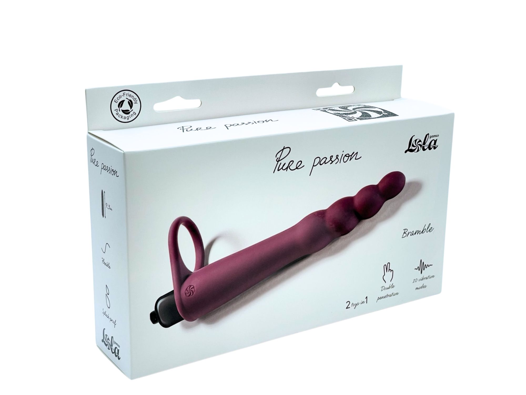 вибронасадка для двойного проникновения pure passion bramble wine red 1201-02lola в России