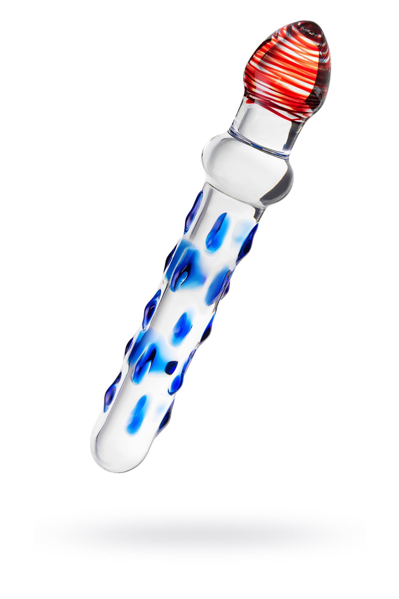двусторонний фаллоимитатор sexus glass, стекло, прозрачный, 20 см в России