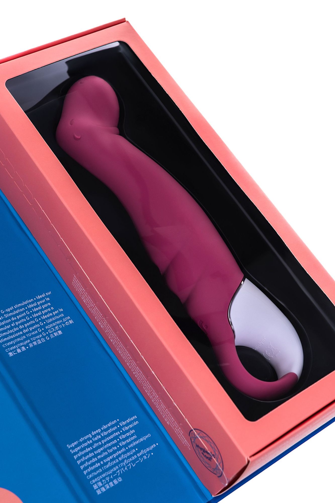 нереалистичный вибратор satisfyer vibes petting hippo, силикон, красный, 22,9 см. в России