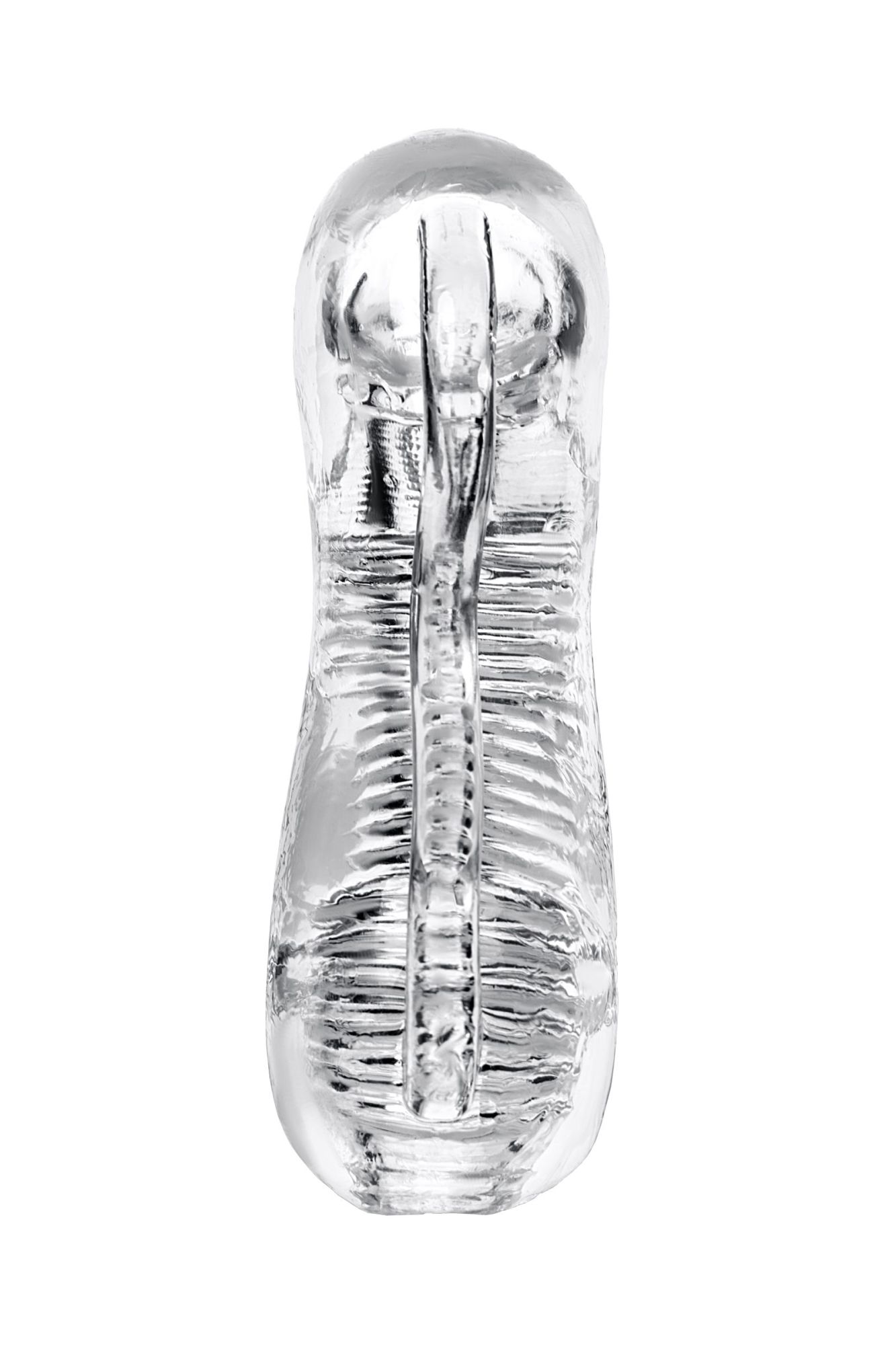 мастурбатор нереалистичный lingam by toyfa indira, tpe, прозрачный, 14 см в России