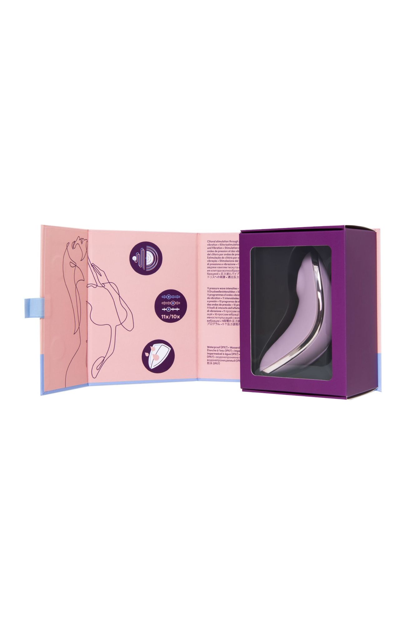 вакуум-волновой бесконтактный стимулятор клитора satisfyer vulva lover 1, силикон, фиолетовый, 11,9 в России