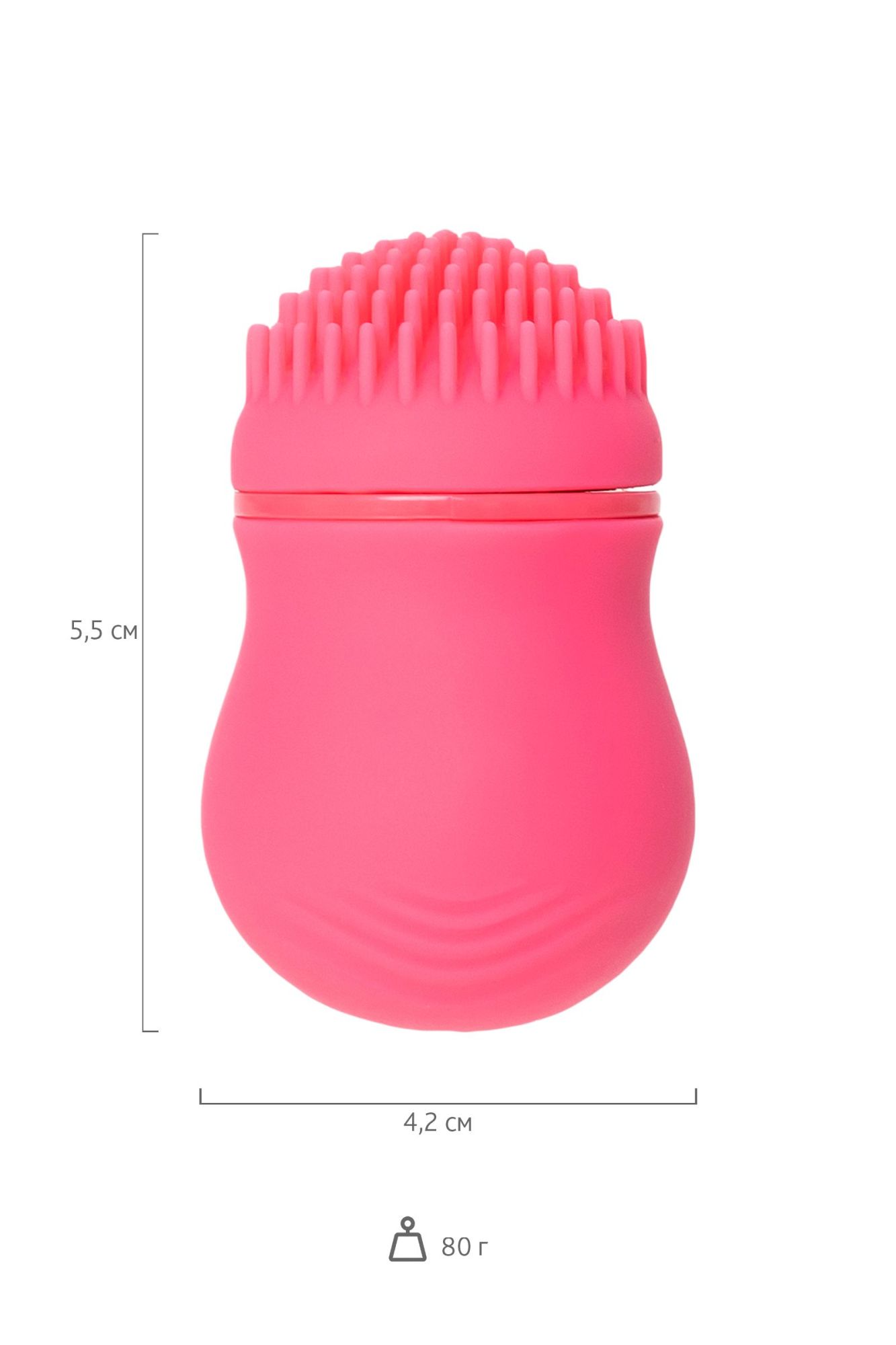 стимулятор клитора ppp curu-curu brush roter, abs-пластик, розовый, 5,5 см в России