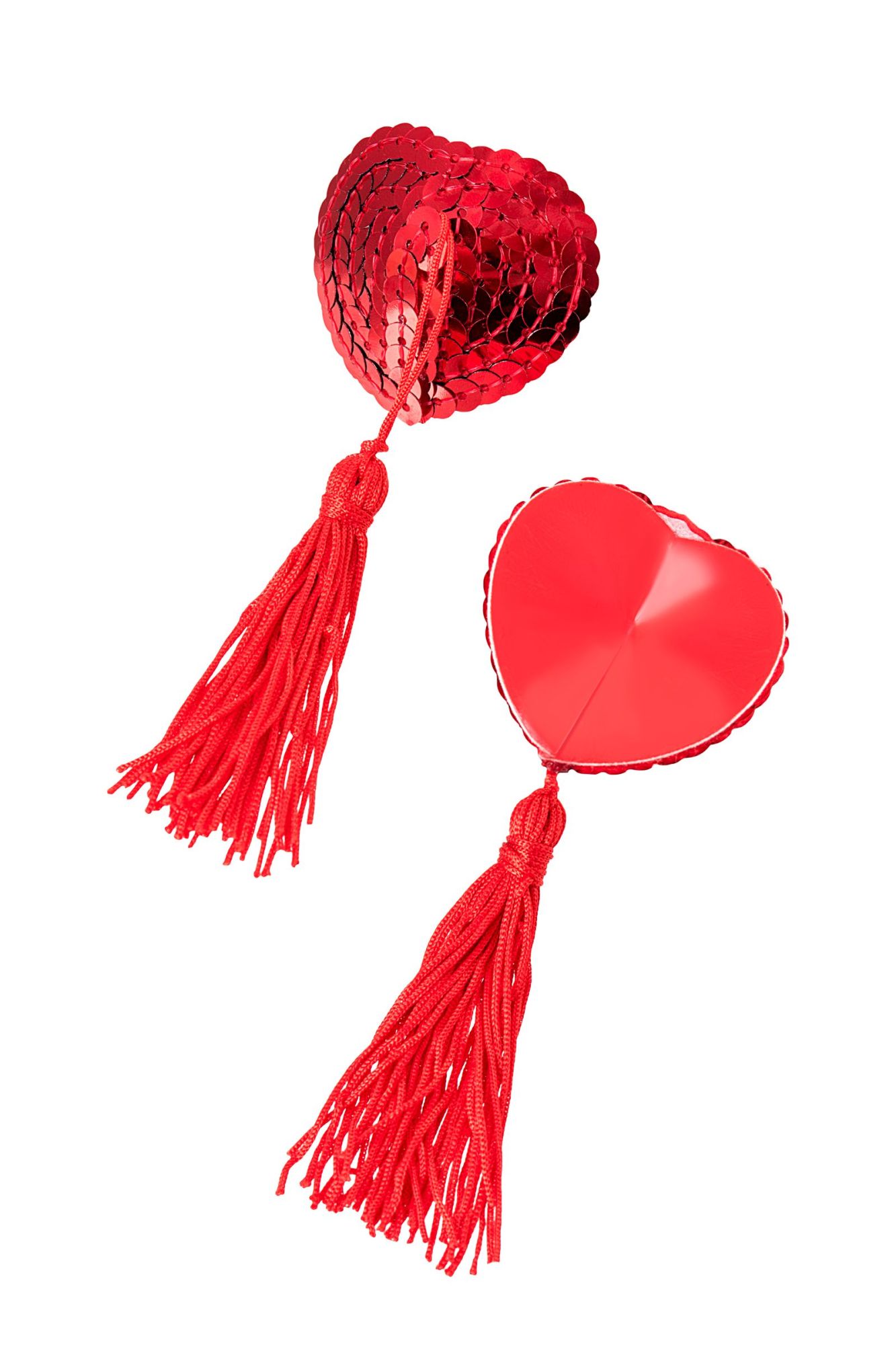 Эротическое пэстис erolanta cora, в форме сердец, с кисточками, красные в России