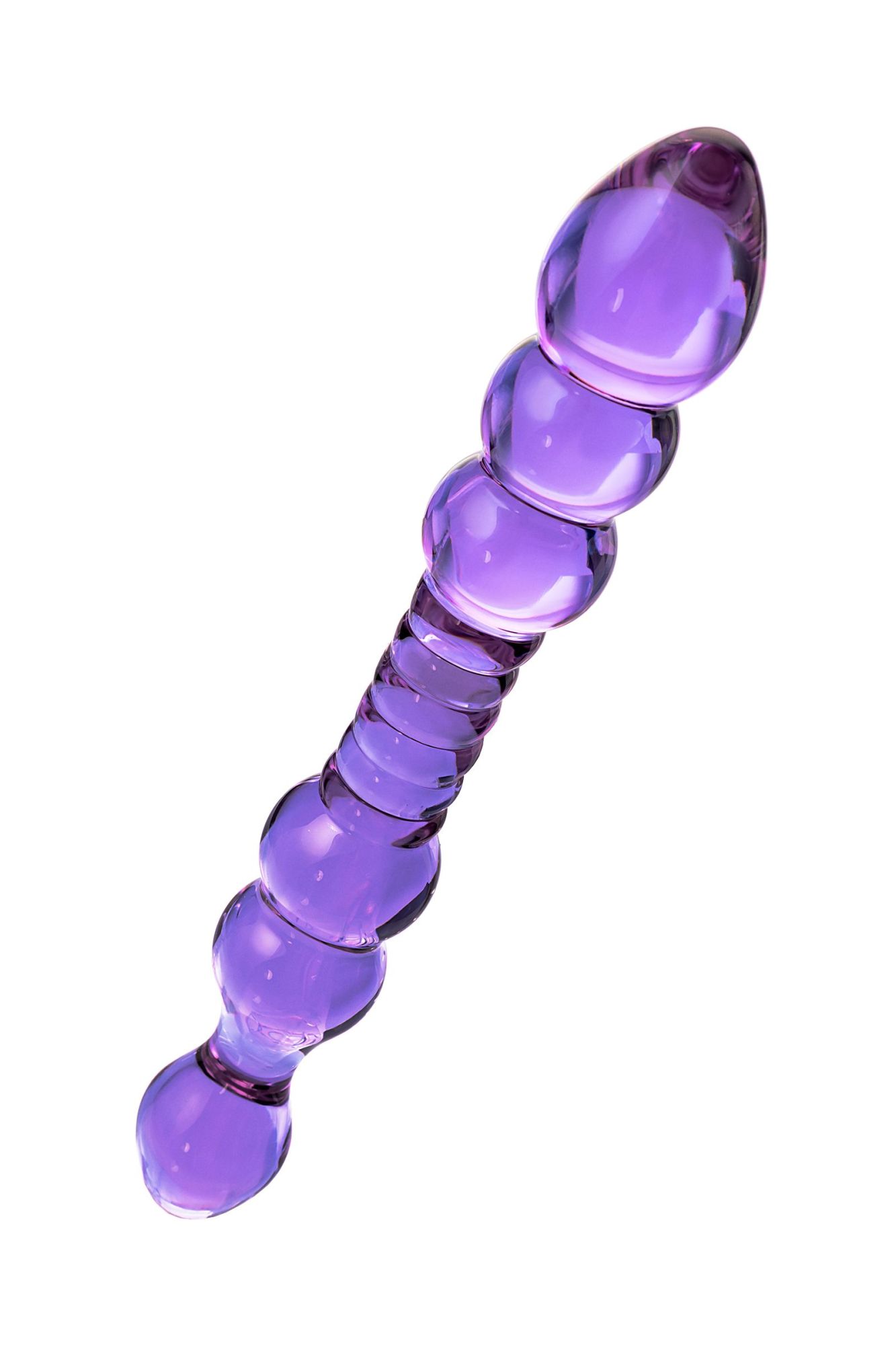 двусторонний фаллоимитатор sexus glass, стекло, розовый, 22,5 см в России