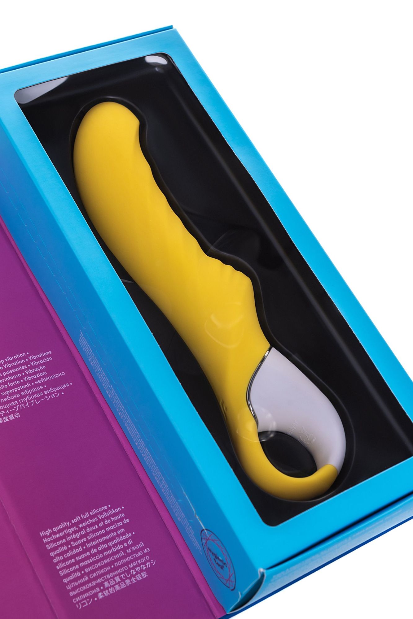 нереалистичный вибратор satisfyer vibes yummy sunshine, силикон, желтый, 22,5 см. в России