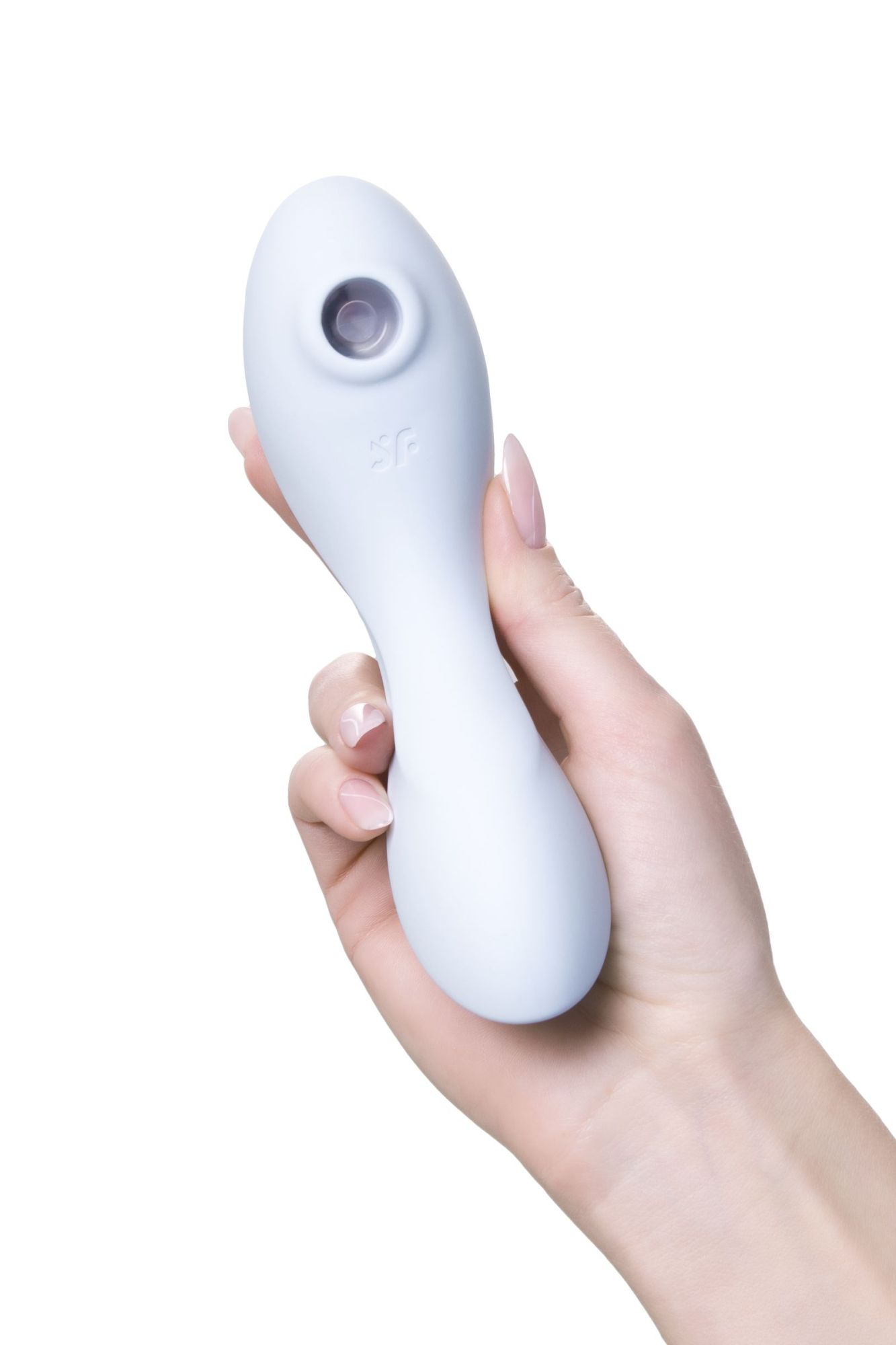 вакуумный стимулятор клитора satisfyer curvy trinity 5+, голубой в России