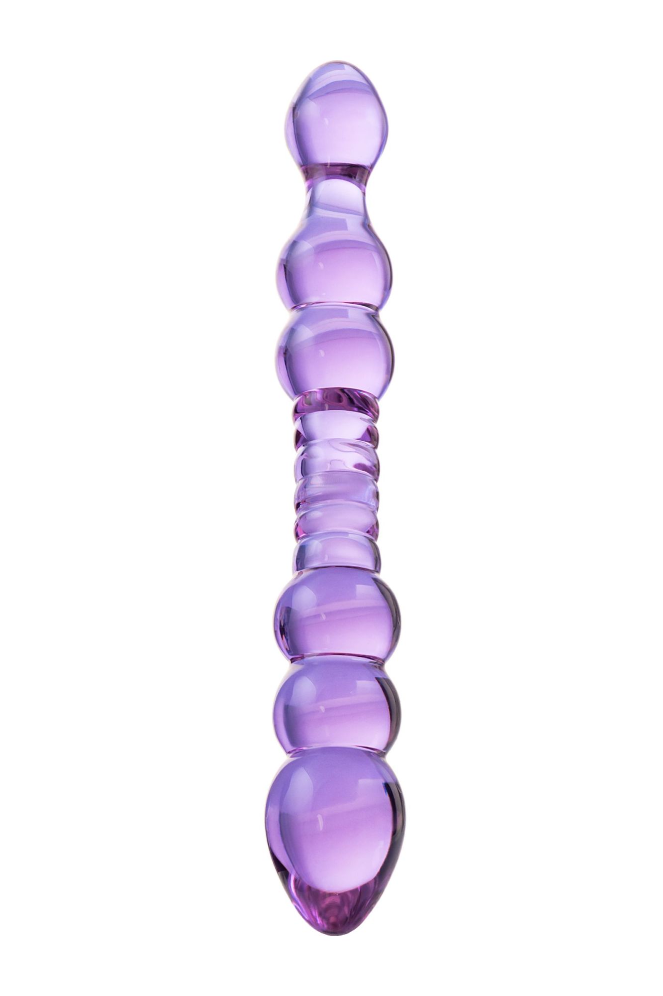 двусторонний фаллоимитатор sexus glass, стекло, розовый, 22,5 см в России