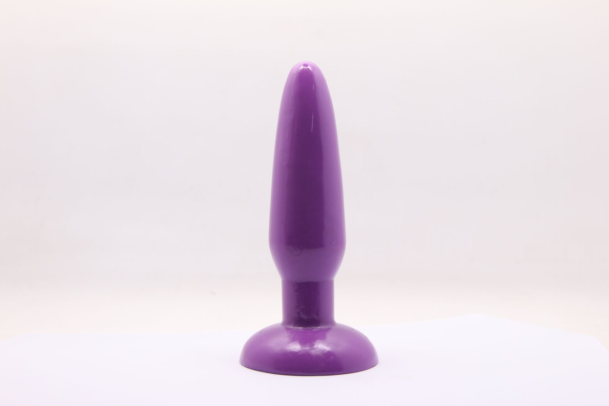 анальная пробка с присоской 3,7 см purple bi-017001r в России