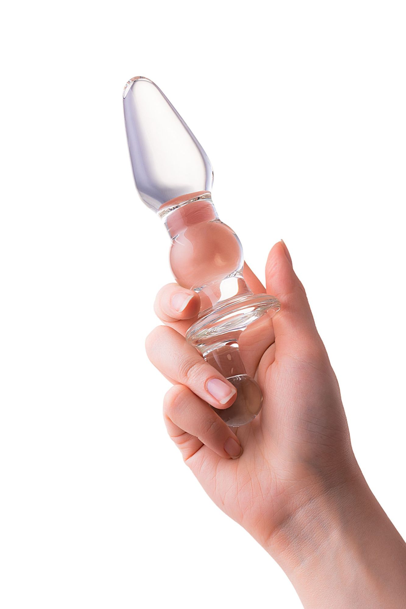 анальная втулка sexus glass, стекло, прозрачная, 17 см, ø 3,5 см в России