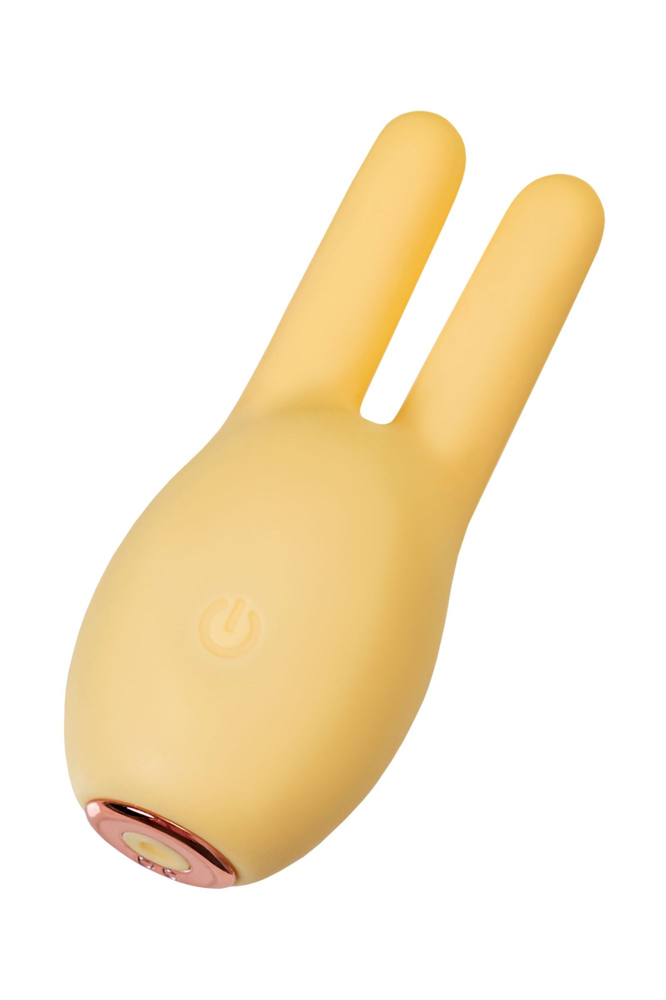 вибратор штучки-дрючки, mr. bunny, желтый, силикон, 9,2 см в России
