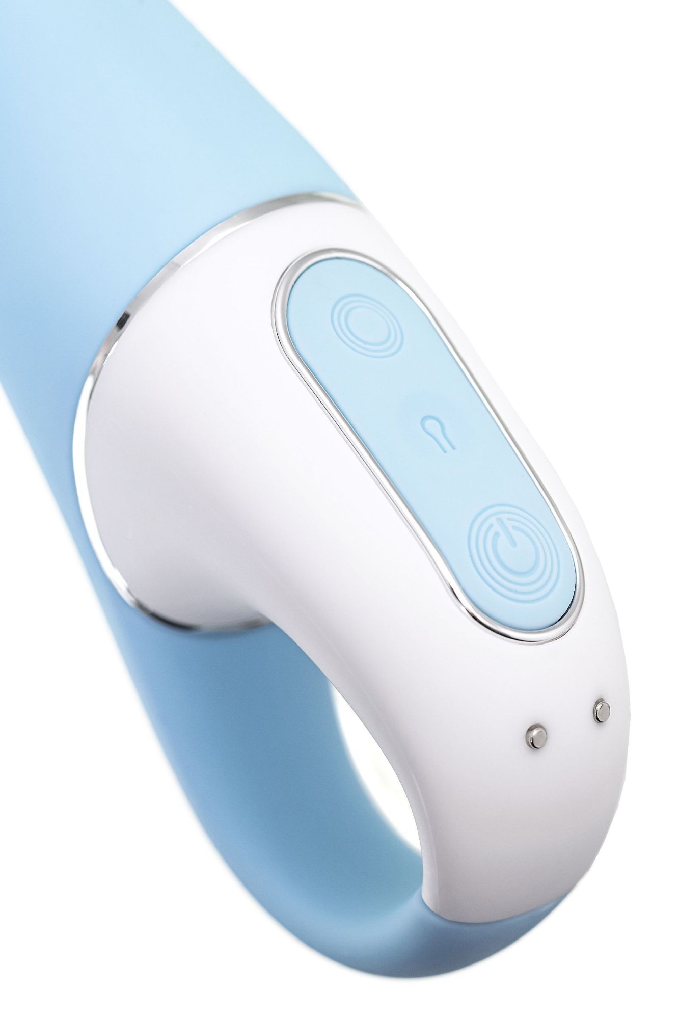 нереалистичный вибратор satisfyer air pump vibrator 5, силикон, голубой,  см. в России