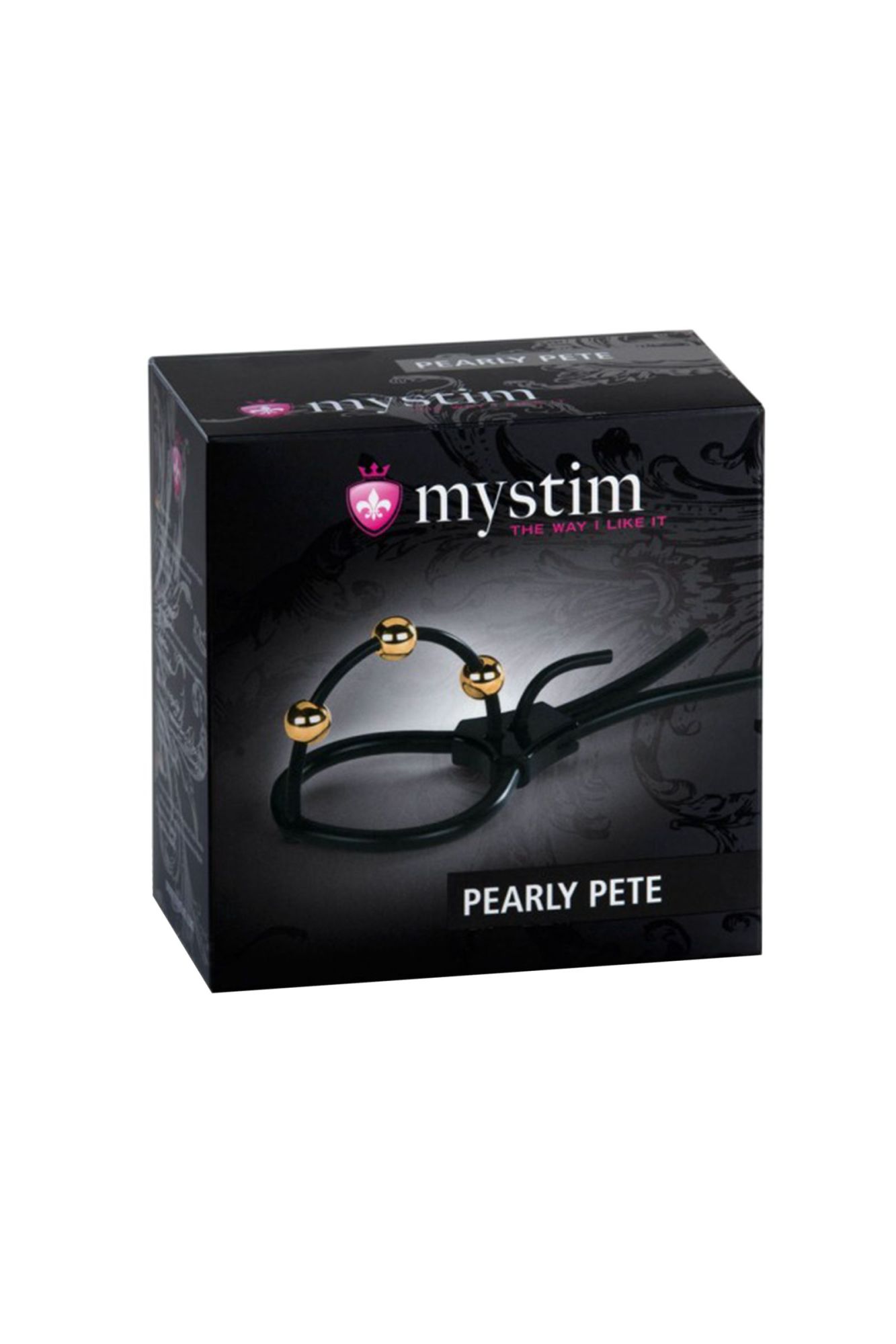 электросбруя mystim pearly pete, силикон, черный, 14 см в России