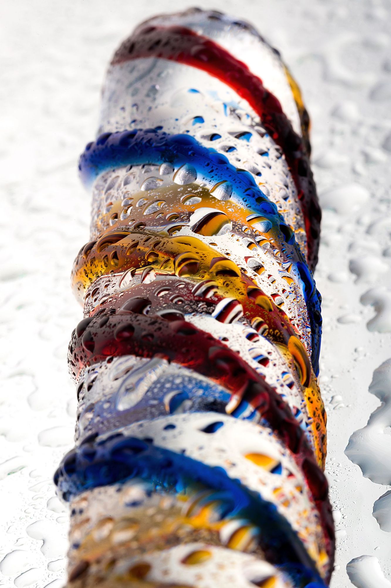двусторонний фаллоимитатор sexus glass, стекло, прозрачный, 19,5 см в России