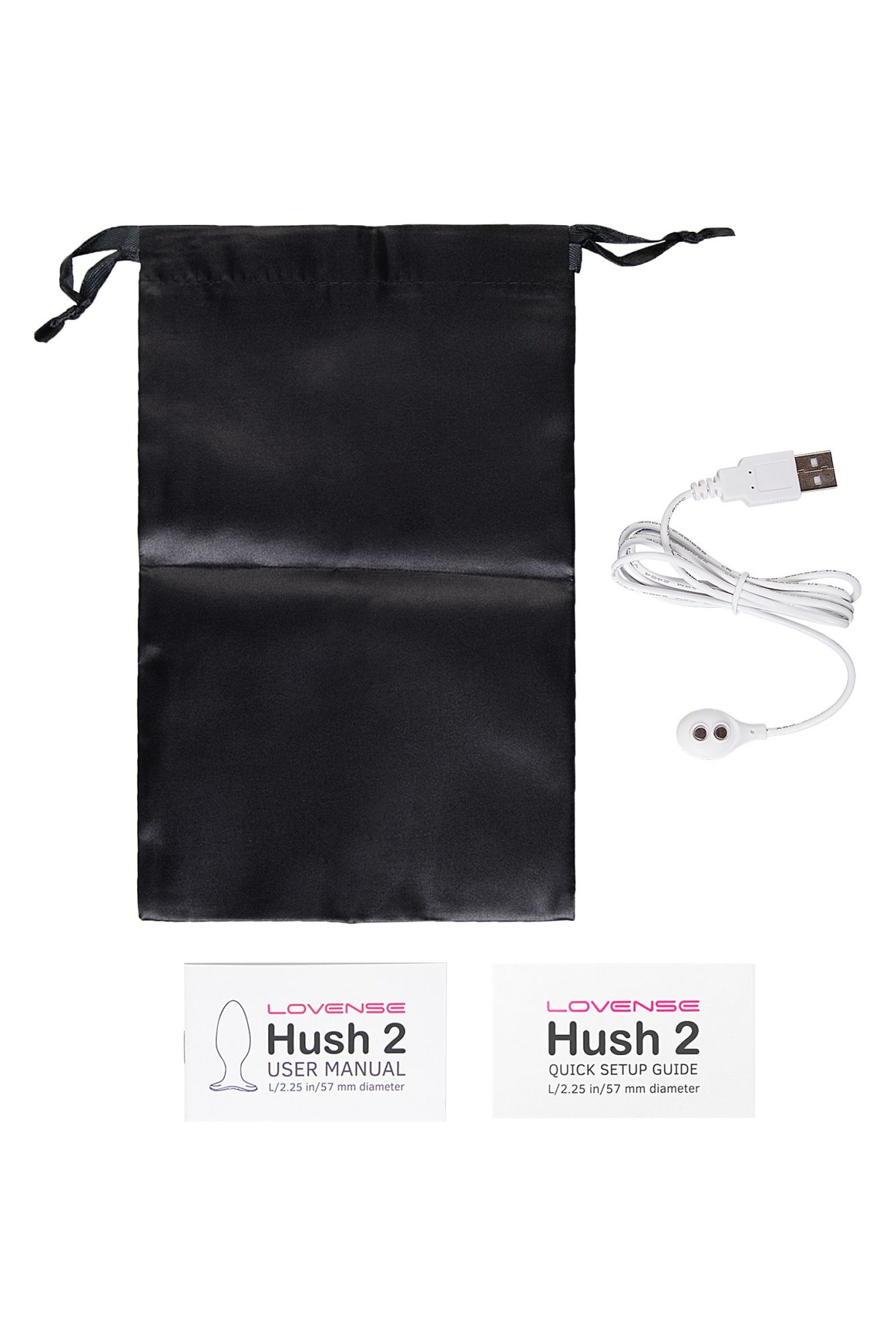 анальная втулка lovense hush 2 (l), силикон, черная, 12,1 см в России