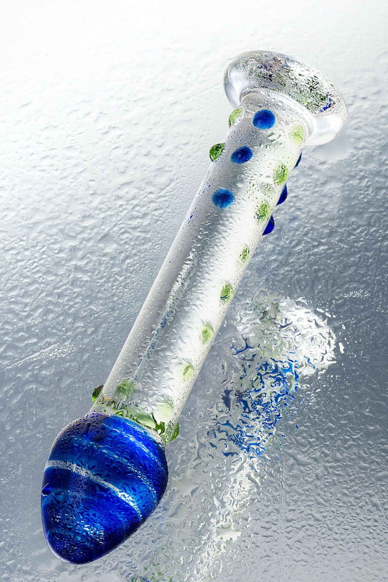 нереалистичный фаллоимитатор sexus glass, стекло, прозрачный, 18 см в России