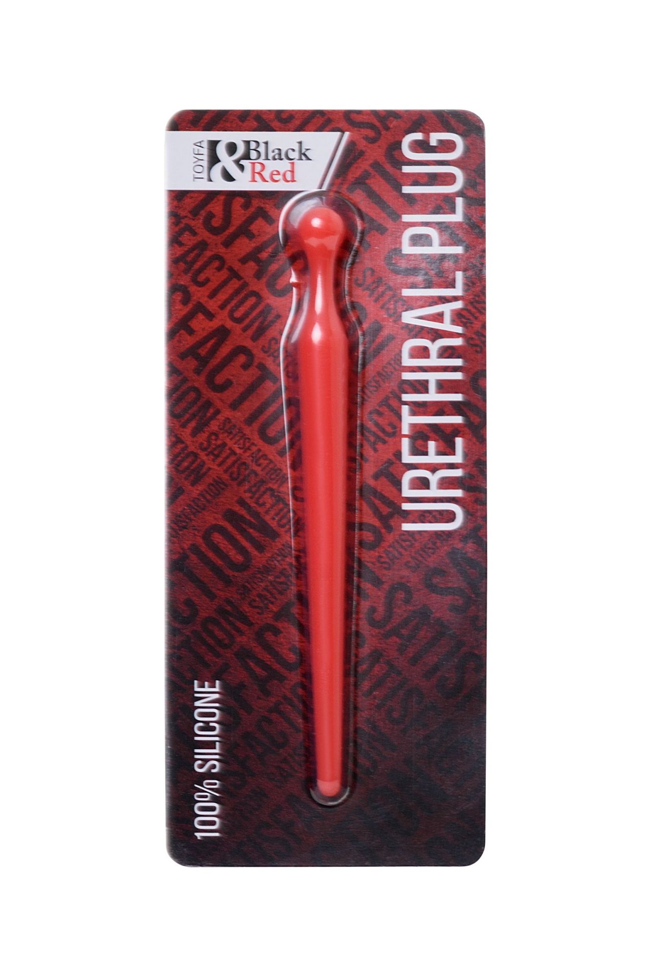 уретральный плаг black&red by toyfa, силикон, красный, 10 см в России