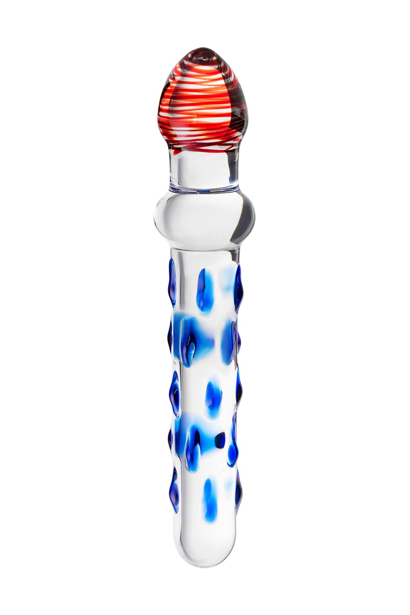двусторонний фаллоимитатор sexus glass, стекло, прозрачный, 20 см в России