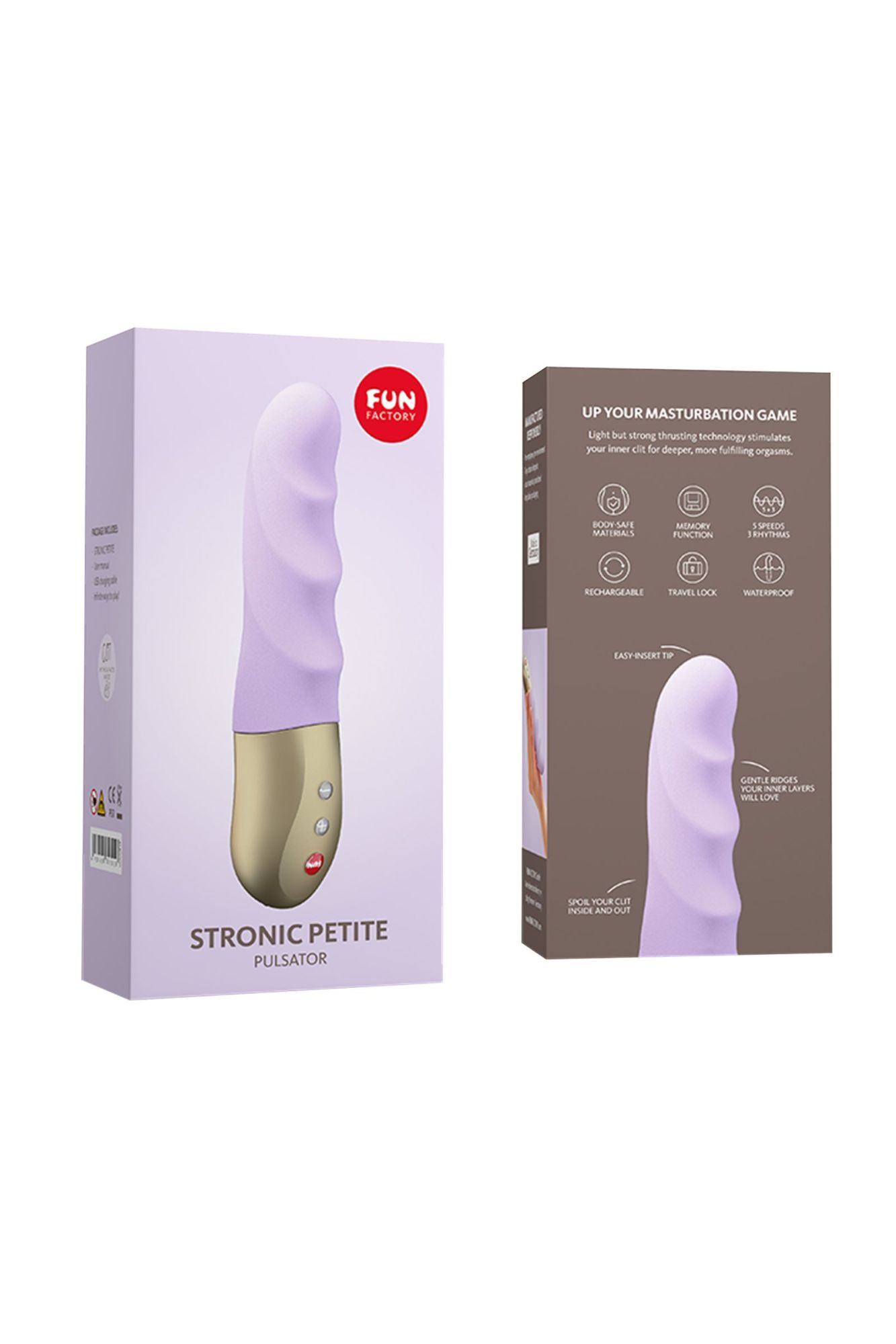 пульсатор-мини fun factory stronic petite, силикон, фиолетовый, 17 см в России