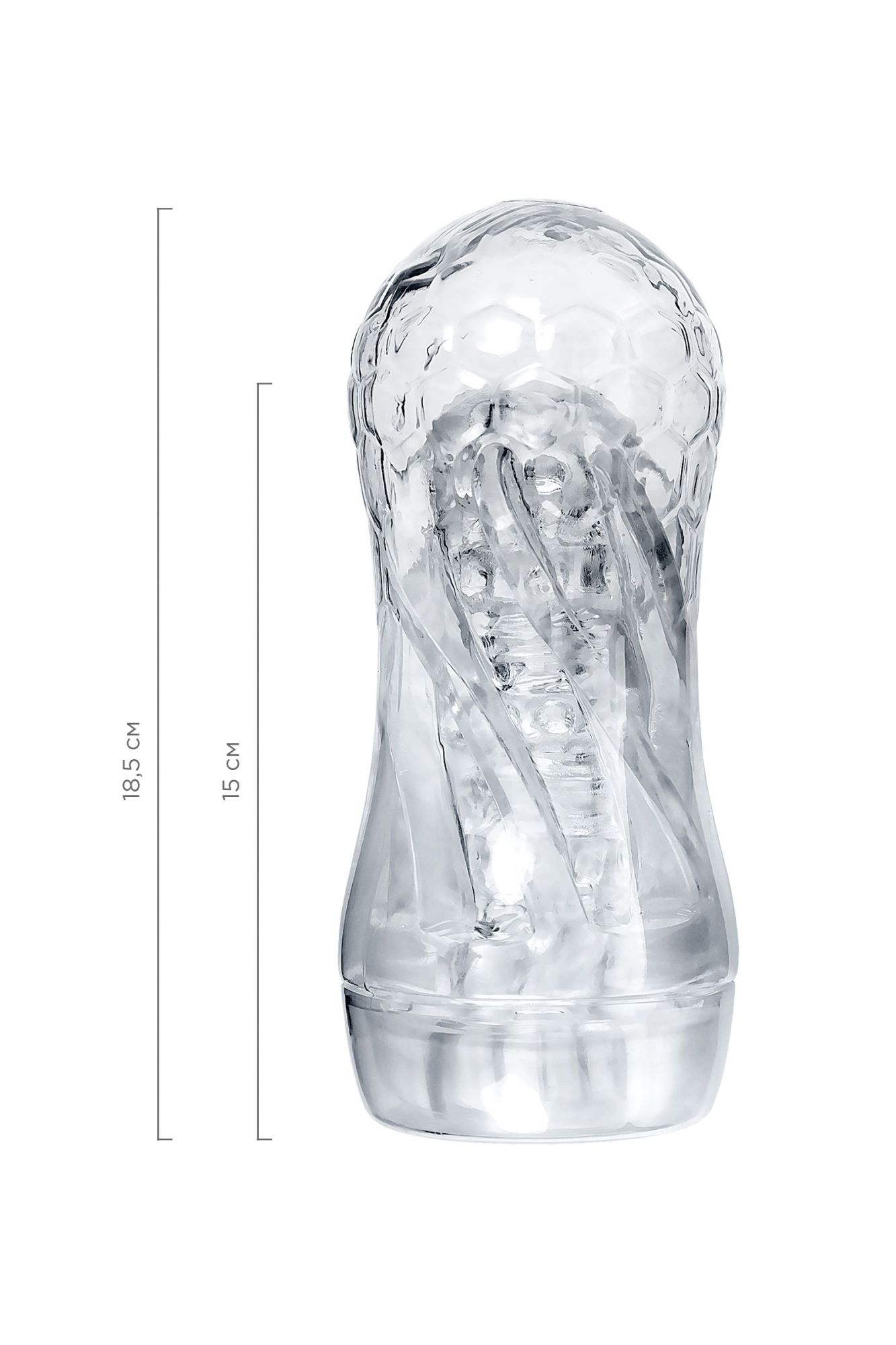 мастурбатор a-toys jelf, abs пластик, прозрачный, 18,5 см в России