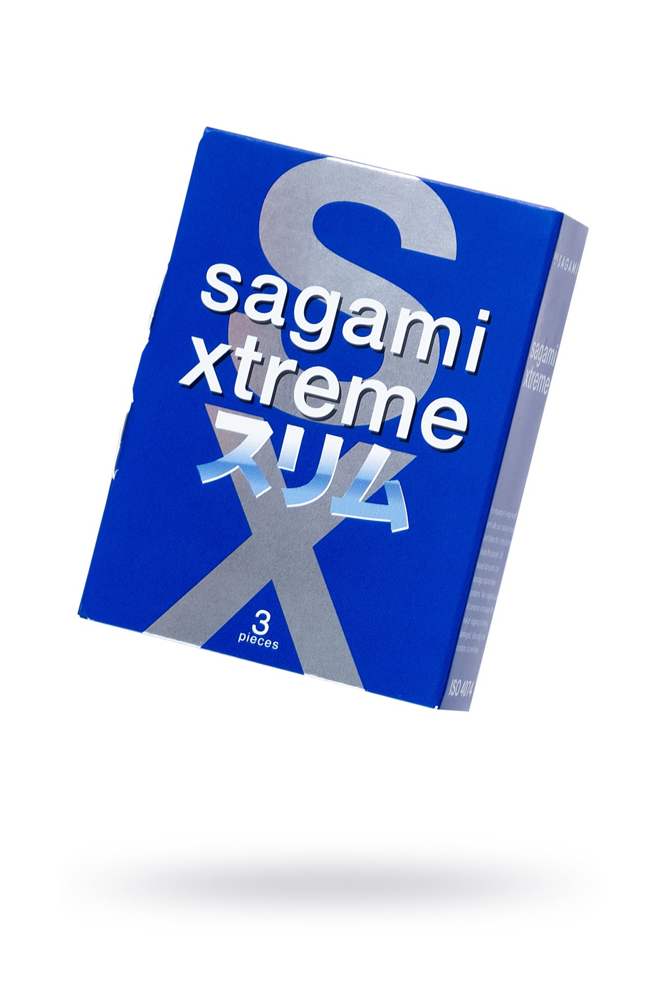 презервативы sagami, extreme, feel fit, гладкие, 19 см, 5,1 см, 3 шт. в России