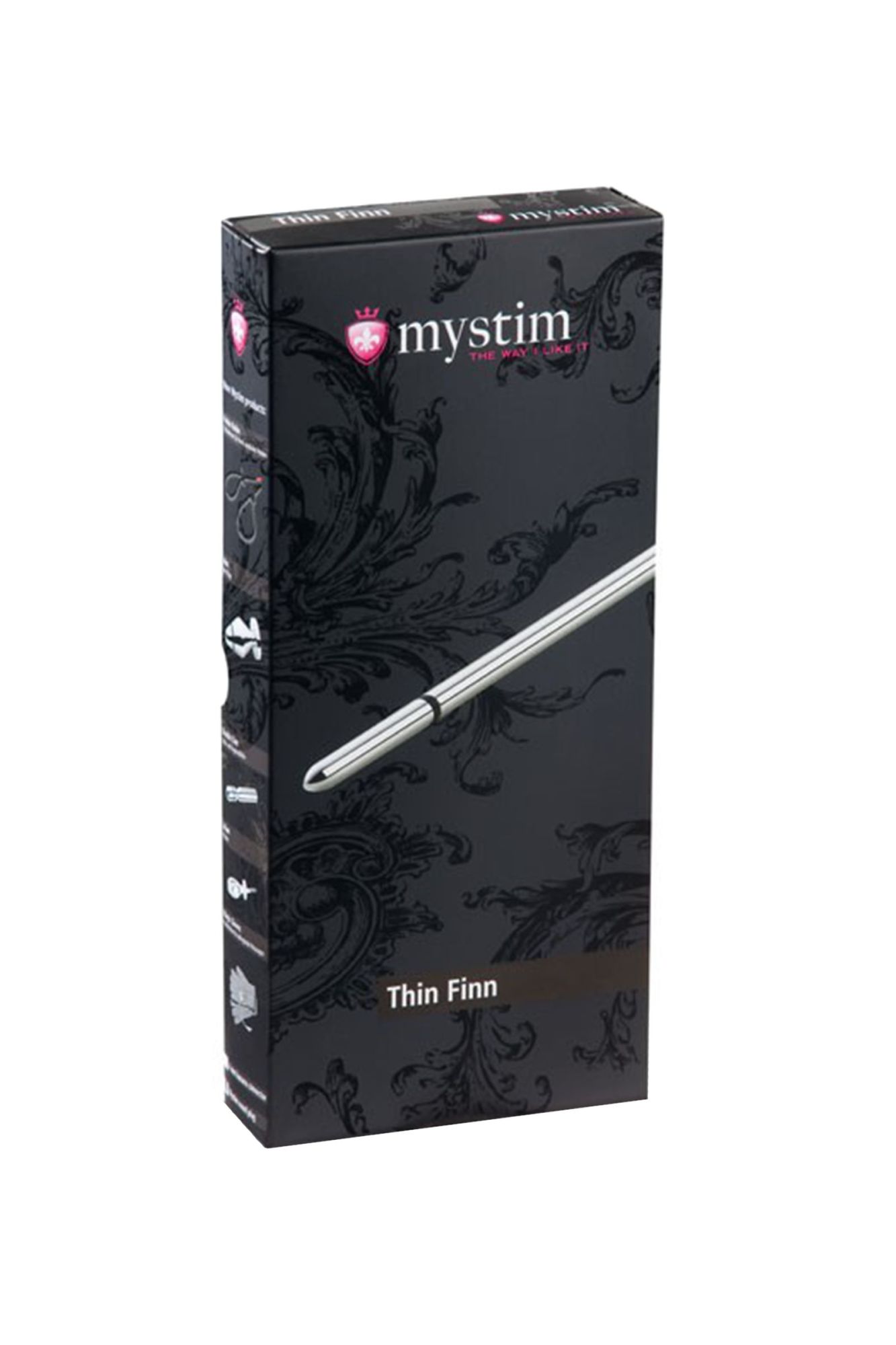 электростимулятор уретры mystim thin finn, хирургическая сталь, серебряный, 25 см в России