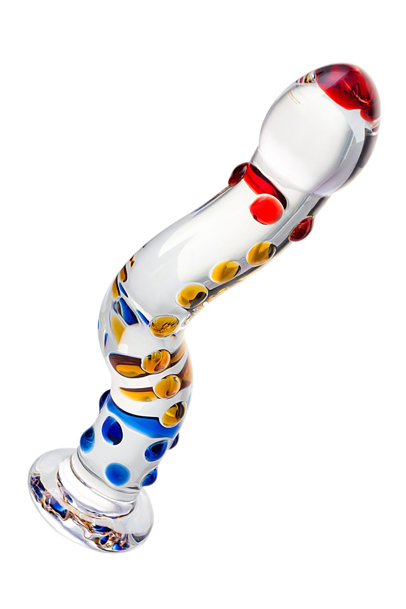 нереалистичный фаллоимитатор sexus glass, стекло, прозрачный, 20 см в России