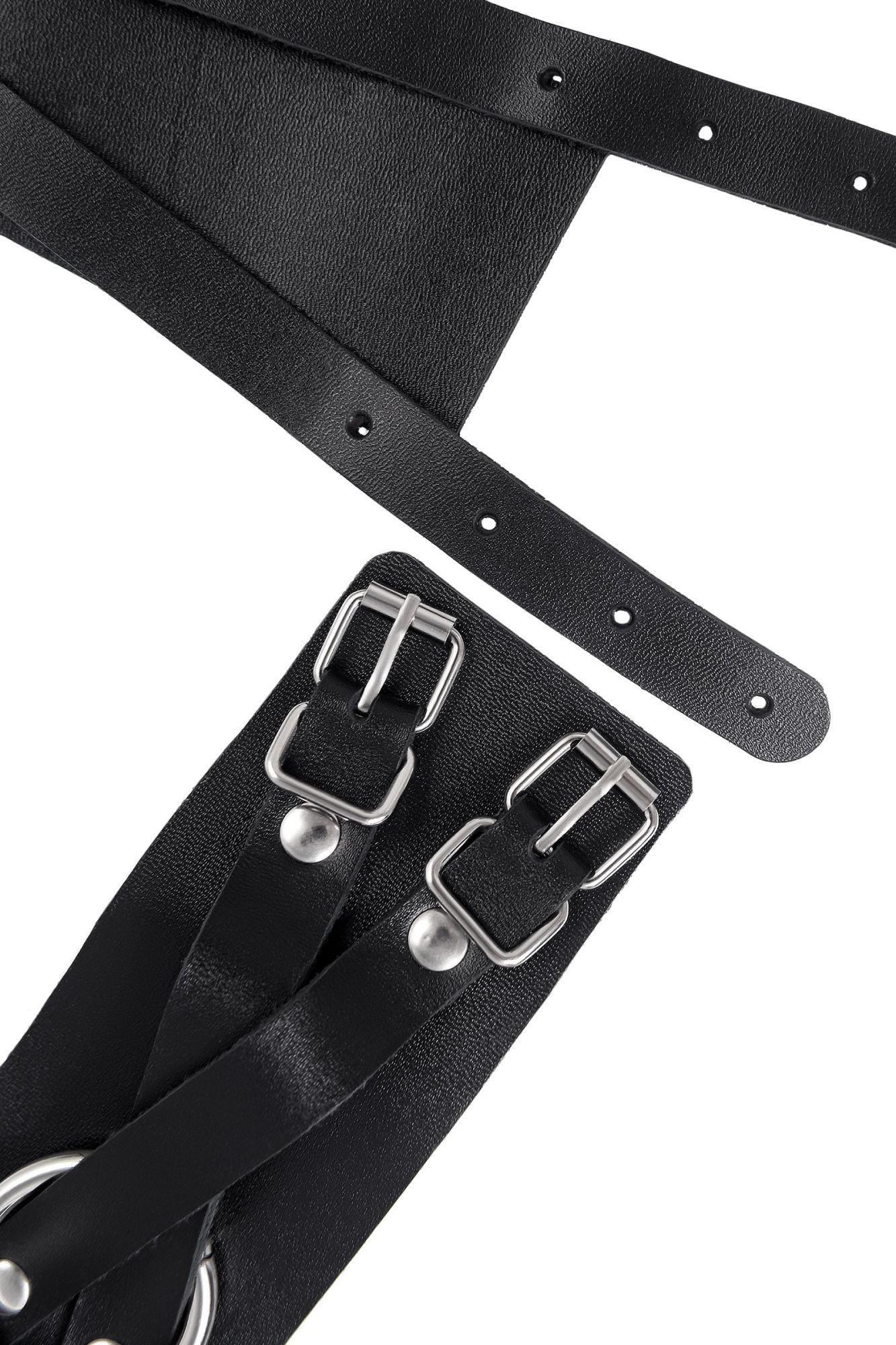 оковы pecado bdsm, с двумя перекрёстными ремешками, сцепка-оригинальный карабин, натуральная кожа в России