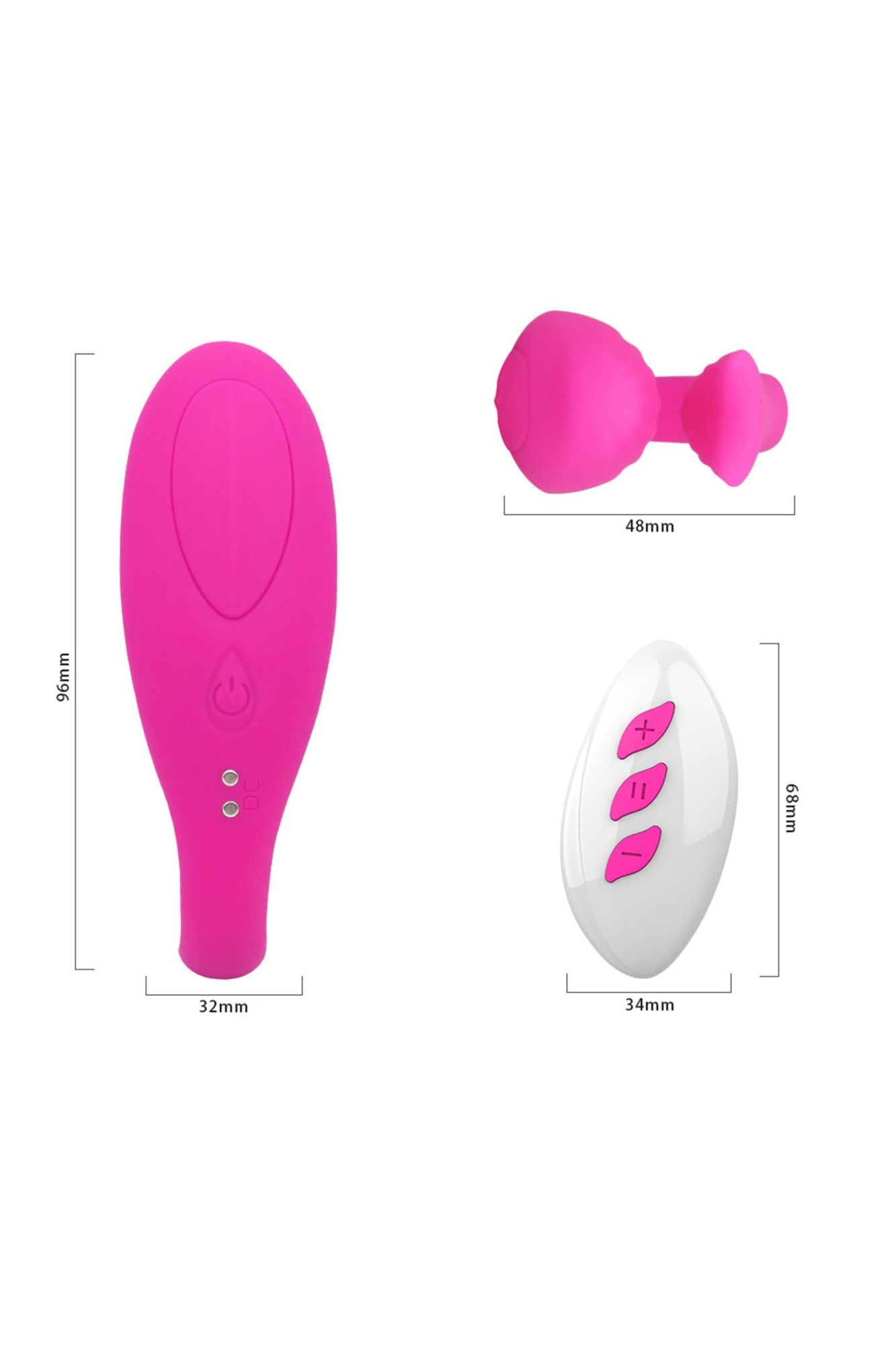 вибратор для пар a-toys by toyfa dolphy, силикон, розовый, 9,6 см в России
