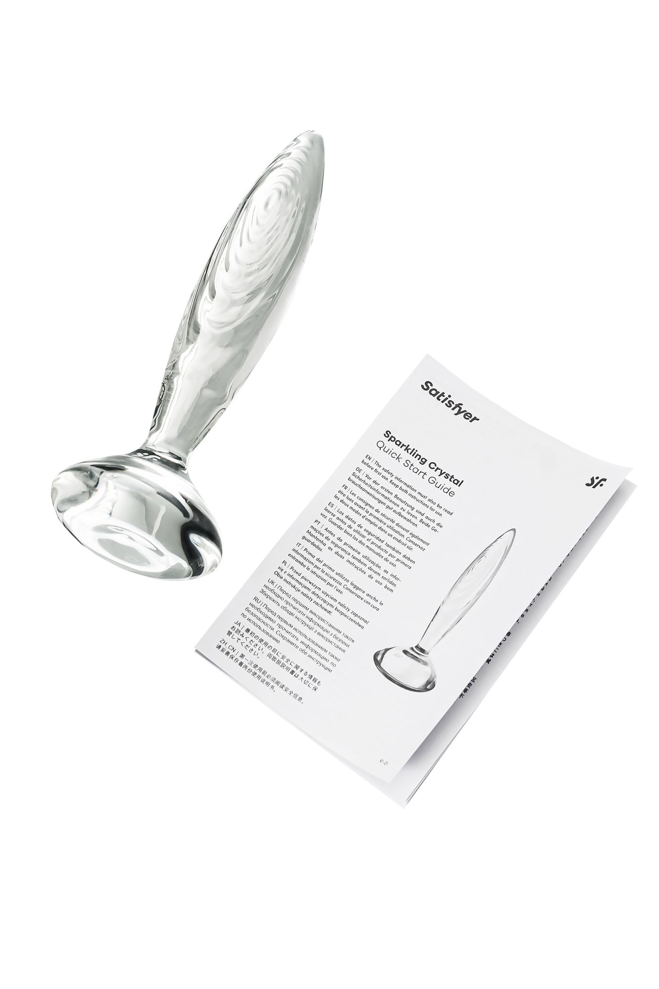 фаллоимитатор satisfyer sparkling, стекло, прозрачный, 21 см в России