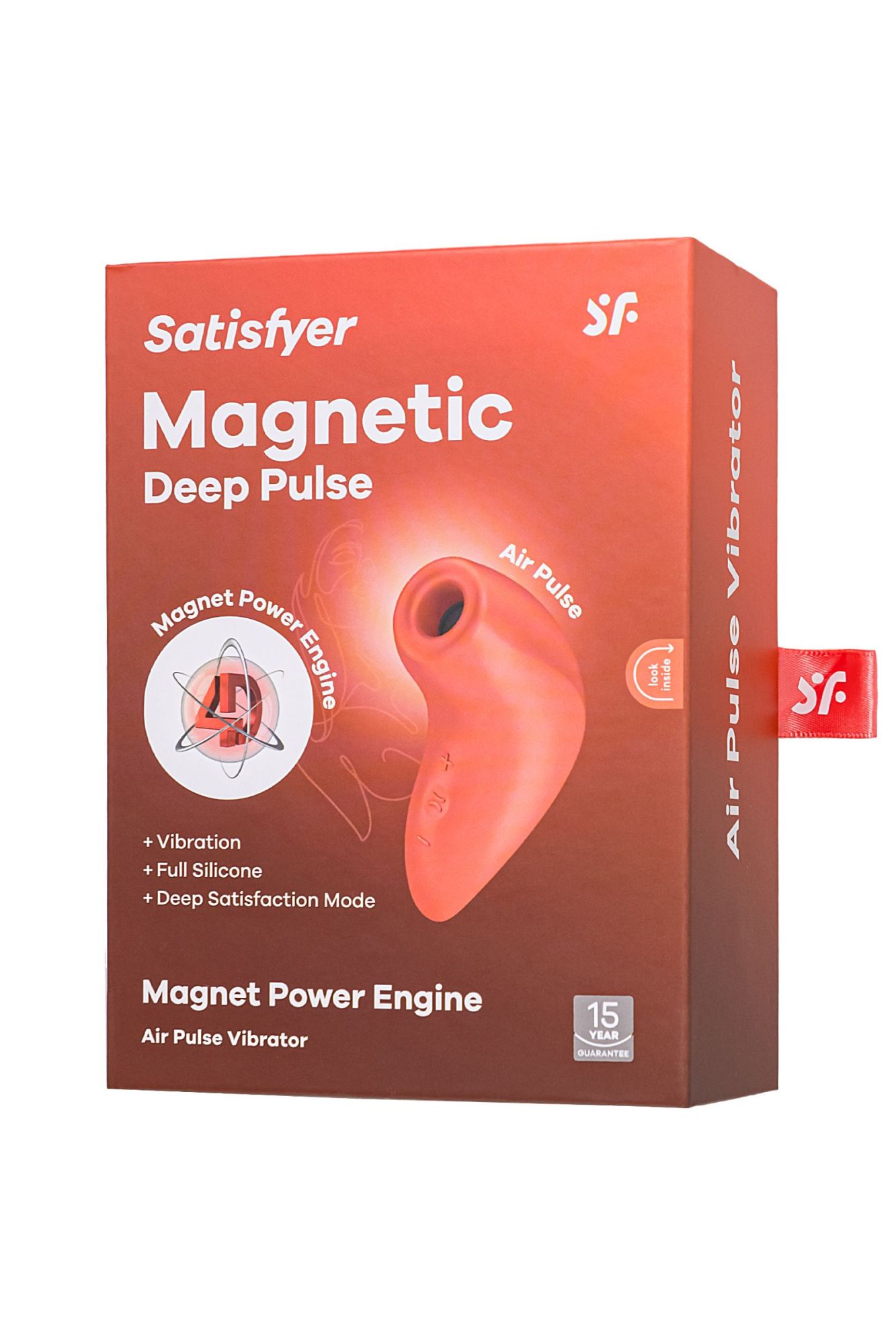 вакуум-волновой стимулятор клитора satisfyer magnetic deep pulse, силикон, коричневый, 11,6 см в России