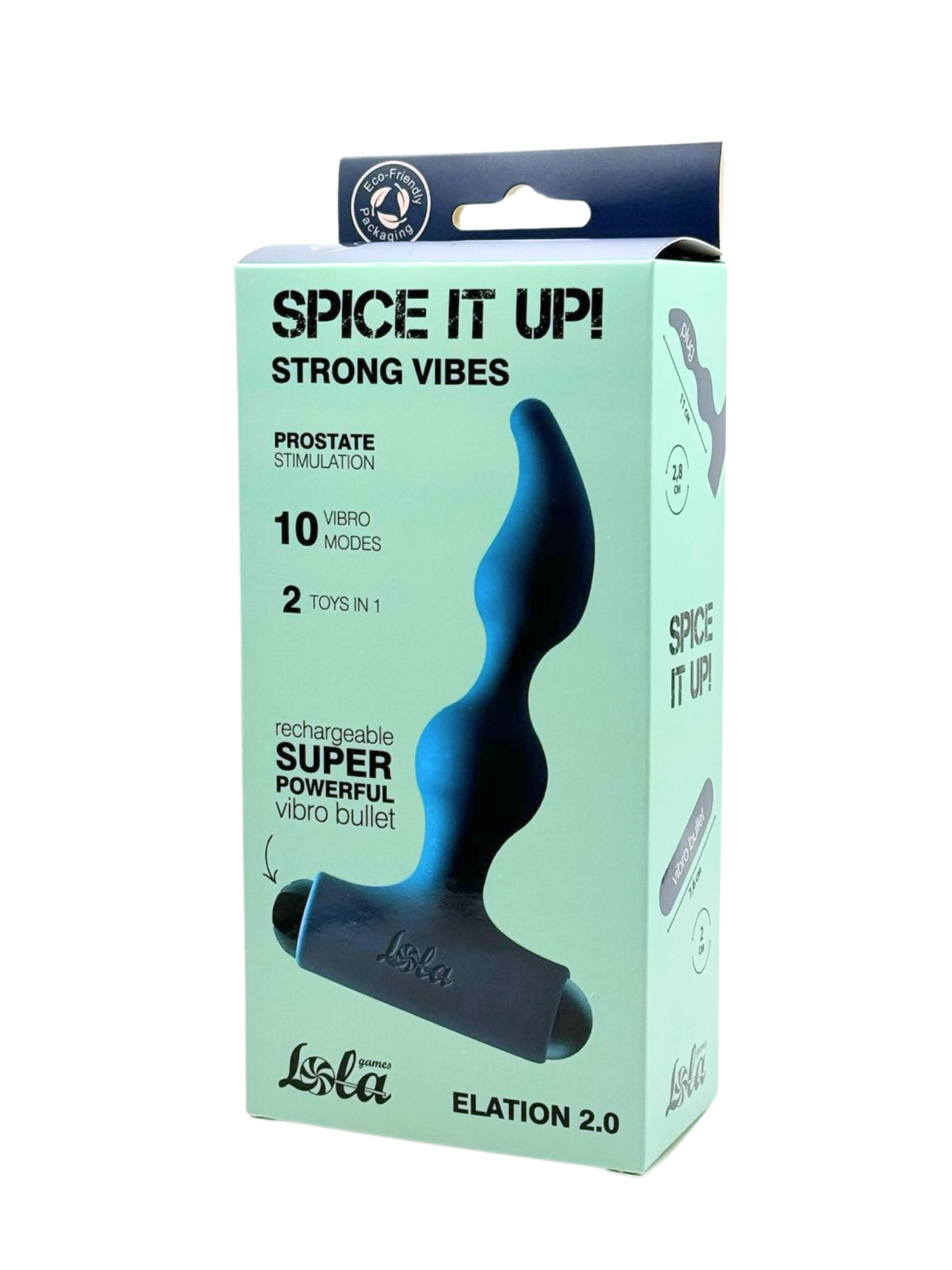 анальная пробка с перезаряжаемой вибропулей spice it up elation 2.0 8018-05lola в России